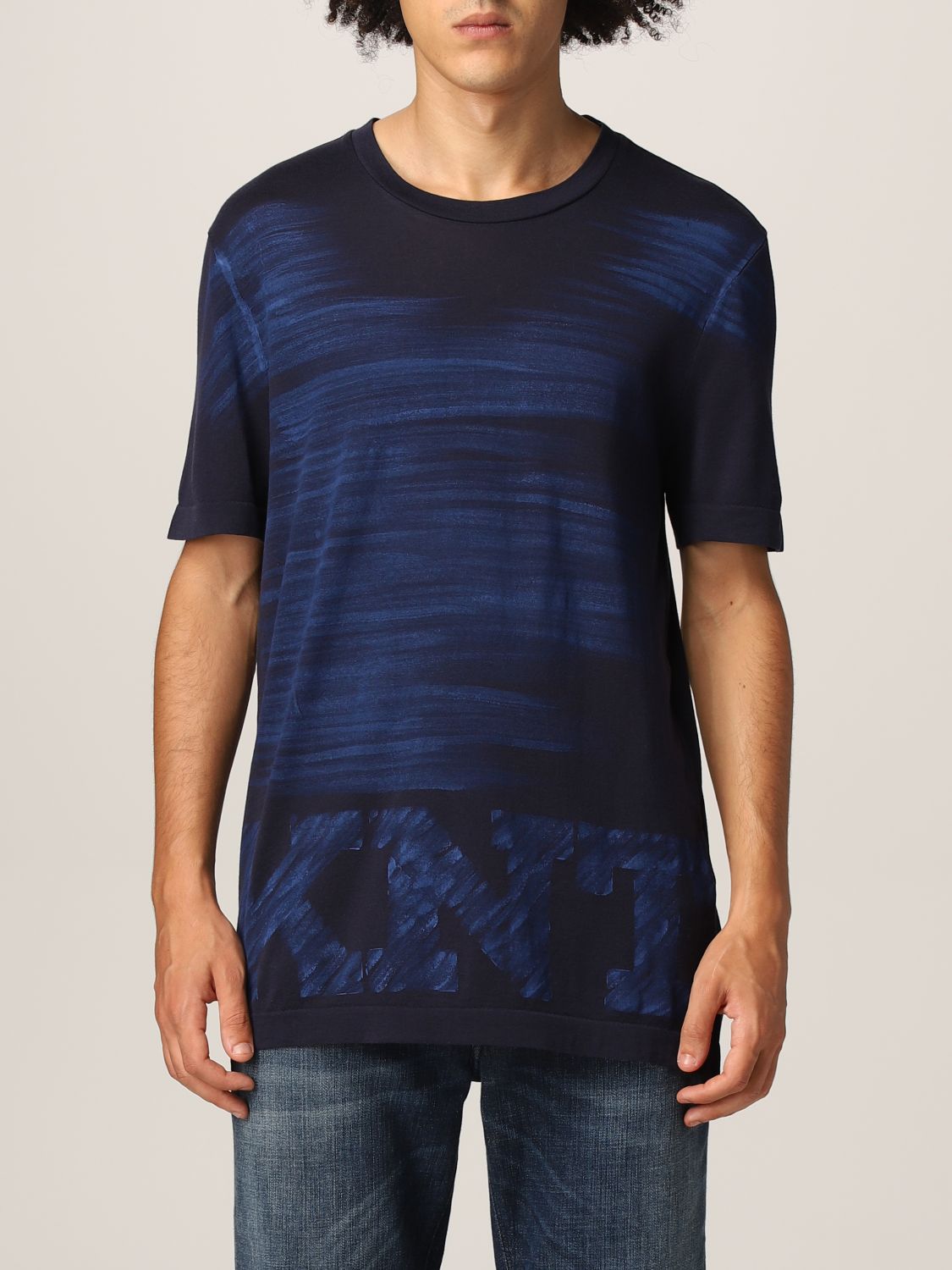 T-Shirt Knt: T-shirt herren Knt blau 1