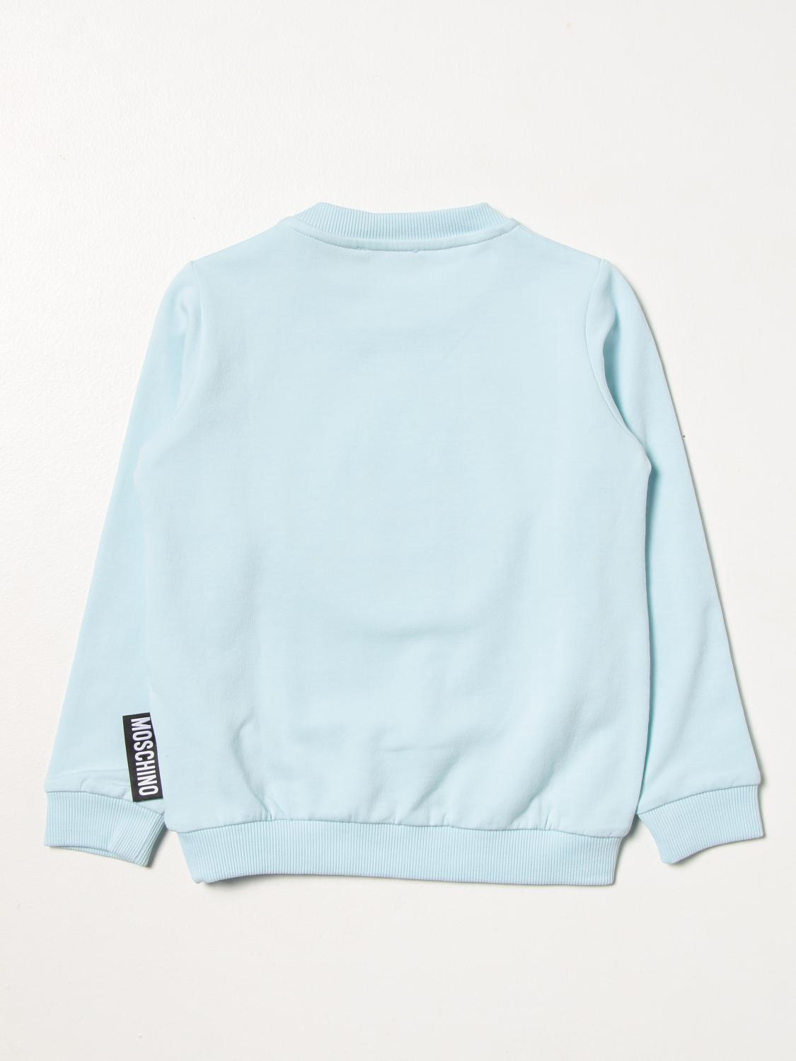 light blue moschino jumper