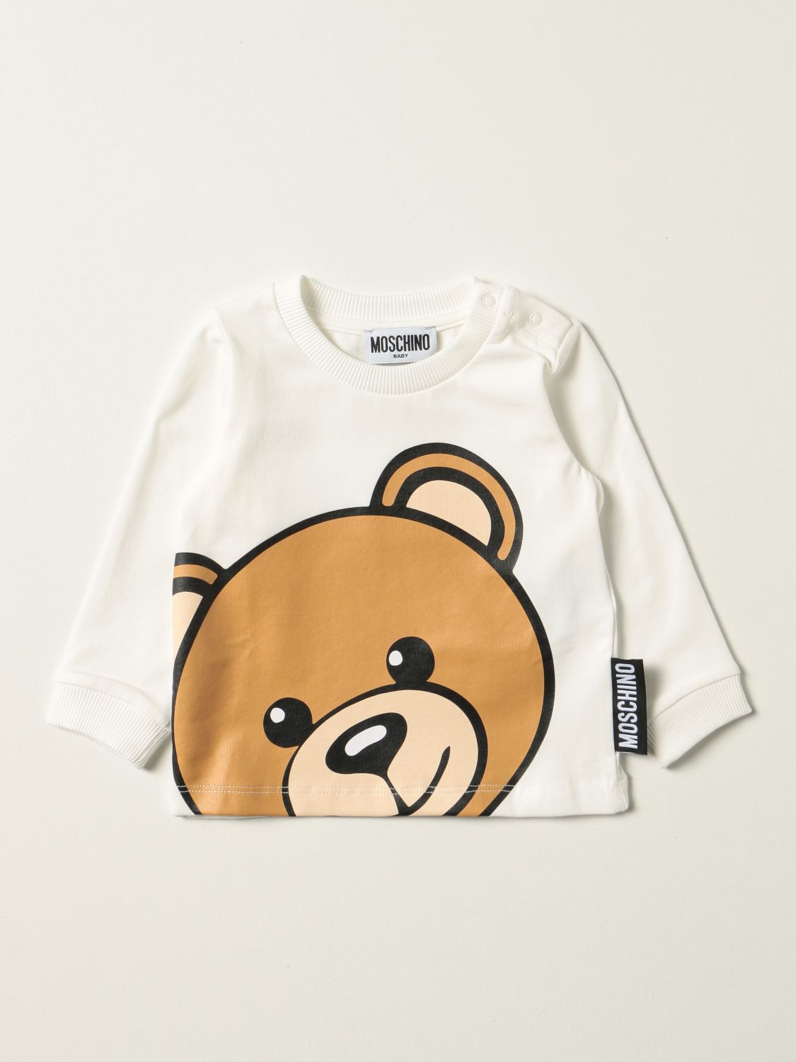 T-shirt Moschino Baby: T-shirt Moschino Baby con teddy panna 1