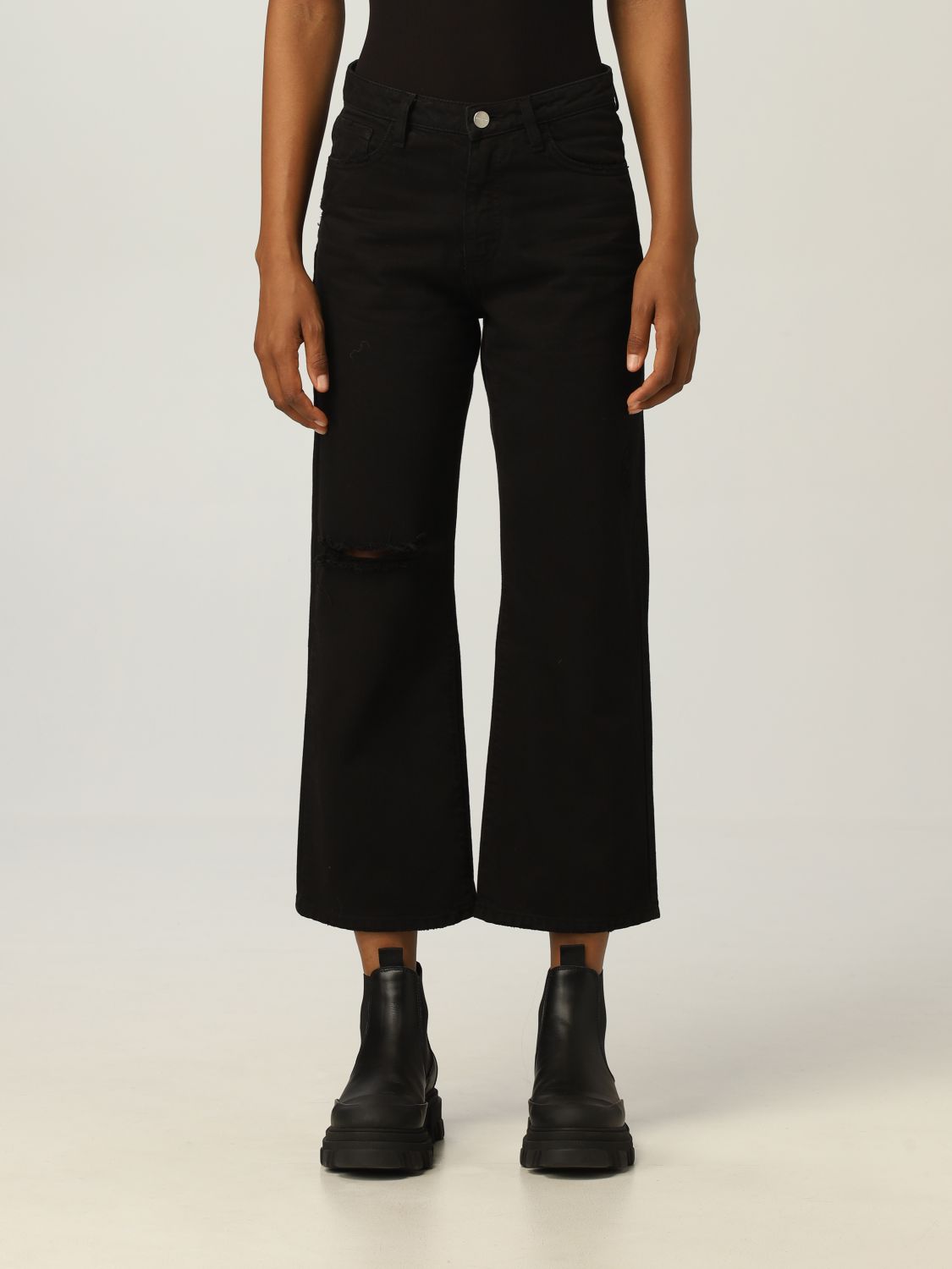 ICON DENIM LOS ANGELES: jeans for woman - Black | Icon Denim Los ...
