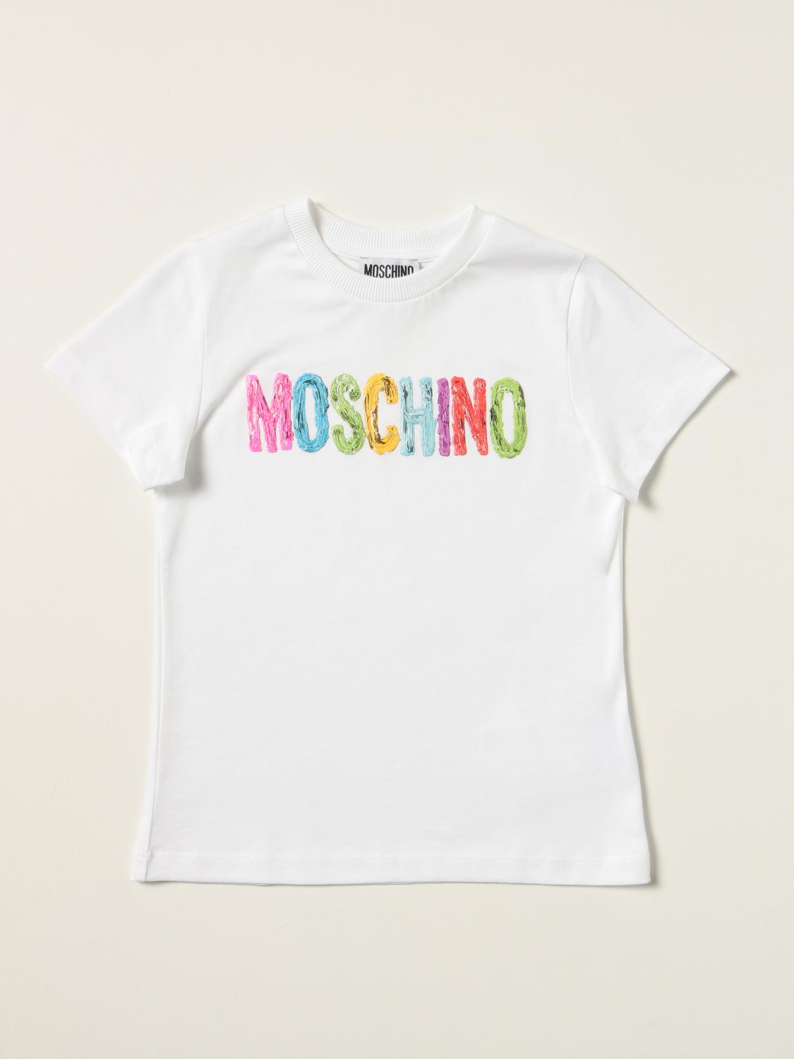 Moschino Kid Outlet: Camiseta niños - Blanco | Camisetas Moschino Kid  H9M02S LAA10 GIGLIO.COM