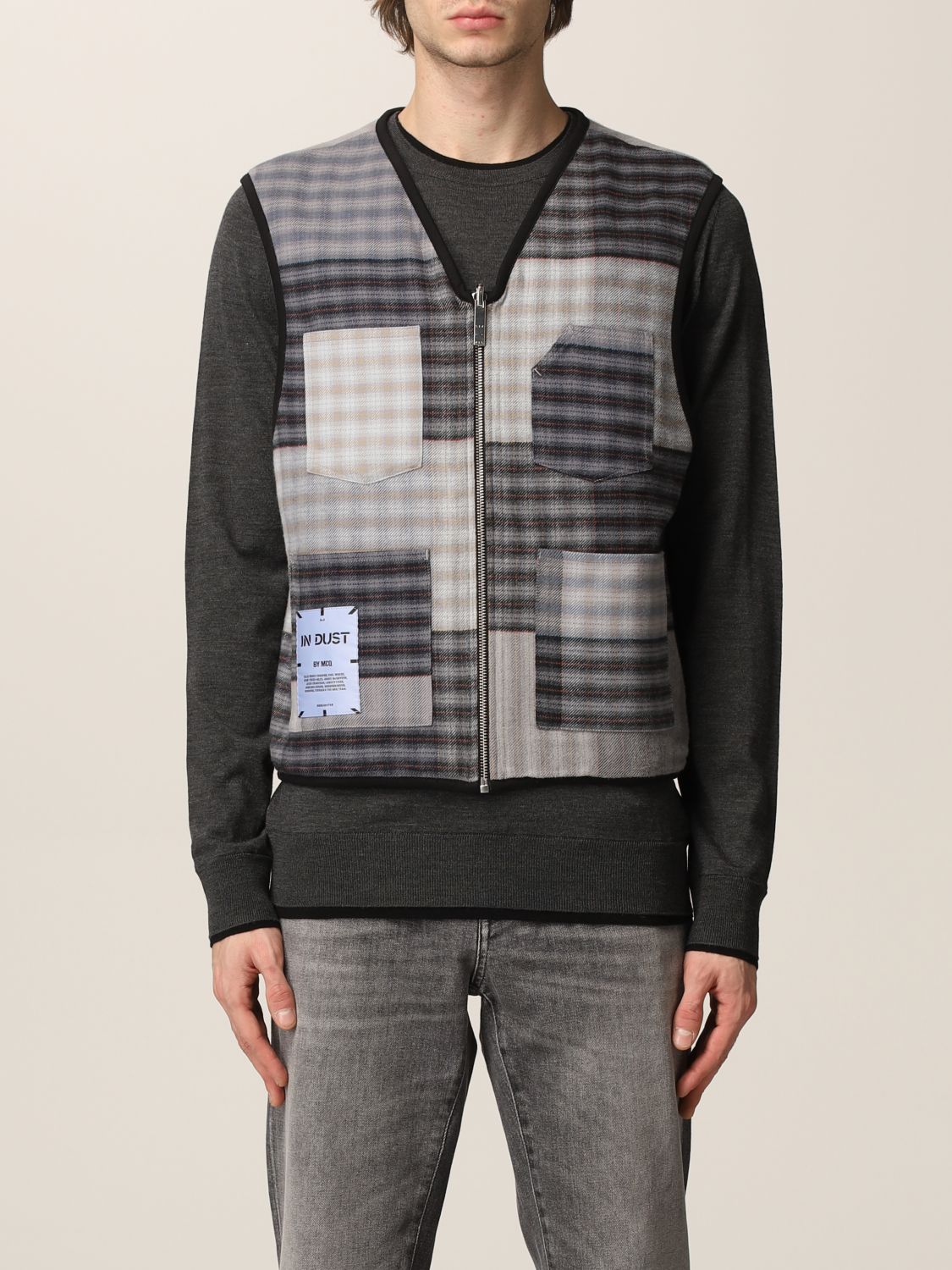 Suit vest Mcq: Icon In Dust vest by McQ patchwork black 1