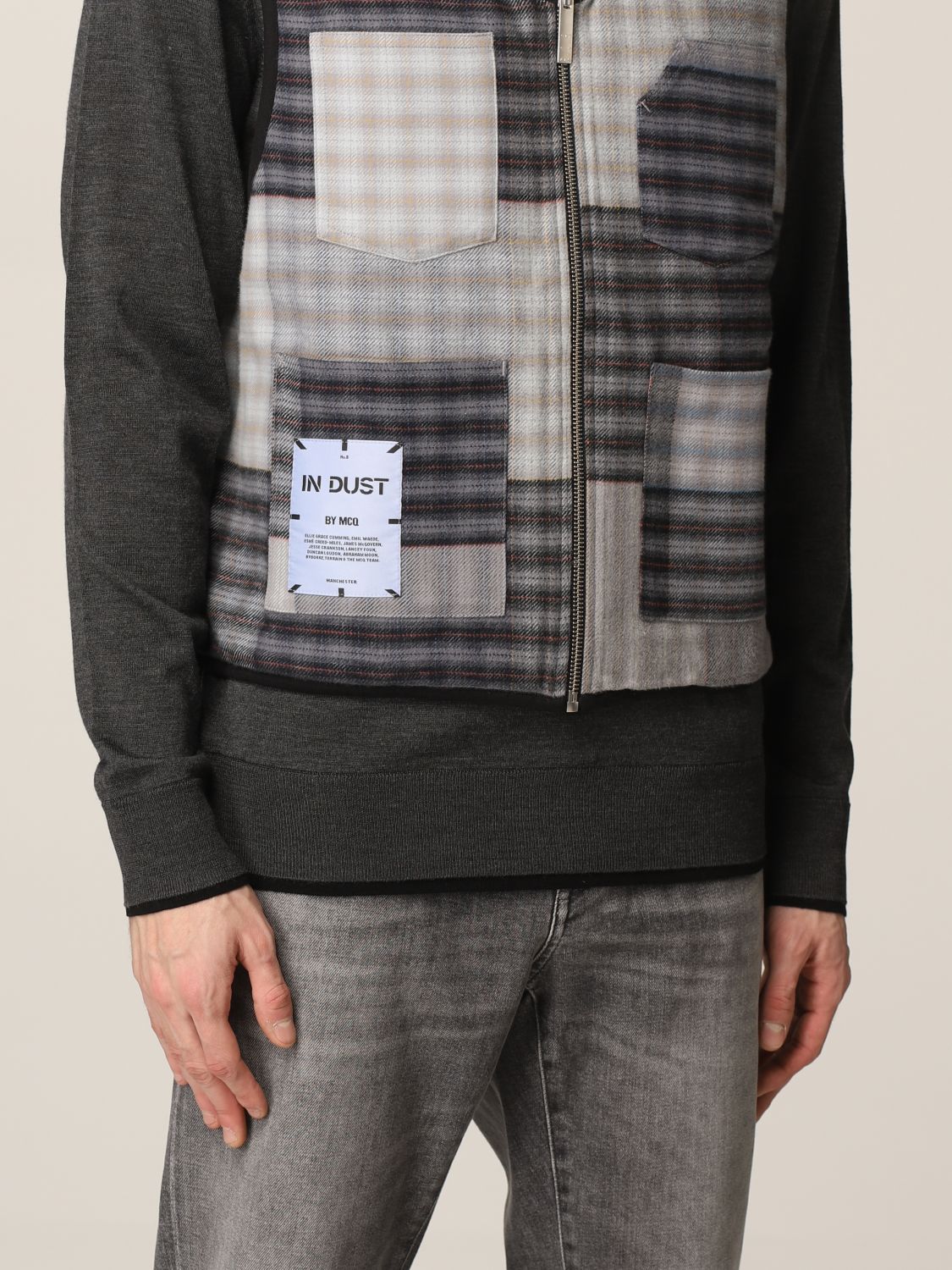 Suit vest Mcq: Icon In Dust vest by McQ patchwork black 4