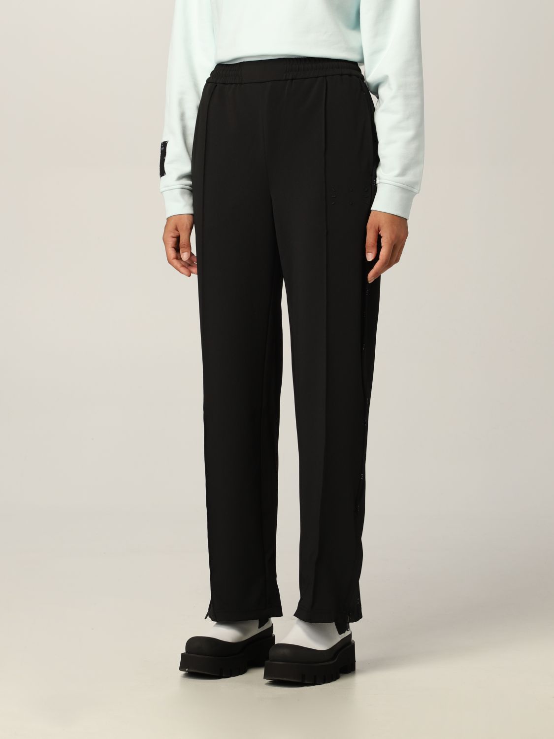 Mcq Outlet: jogging pants in technical fabric - Black | Mcq pants ...