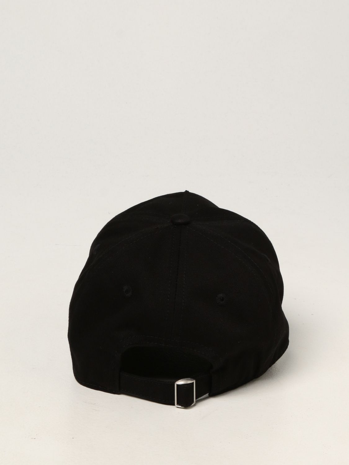 Girls' hats Off-White: Off White baseball cap with embroidered flower logo black 3