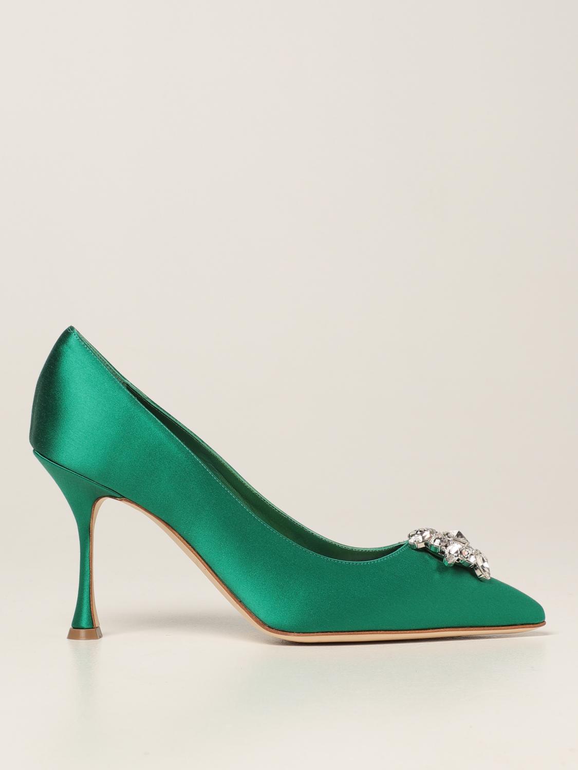 emerald manolo blahnik