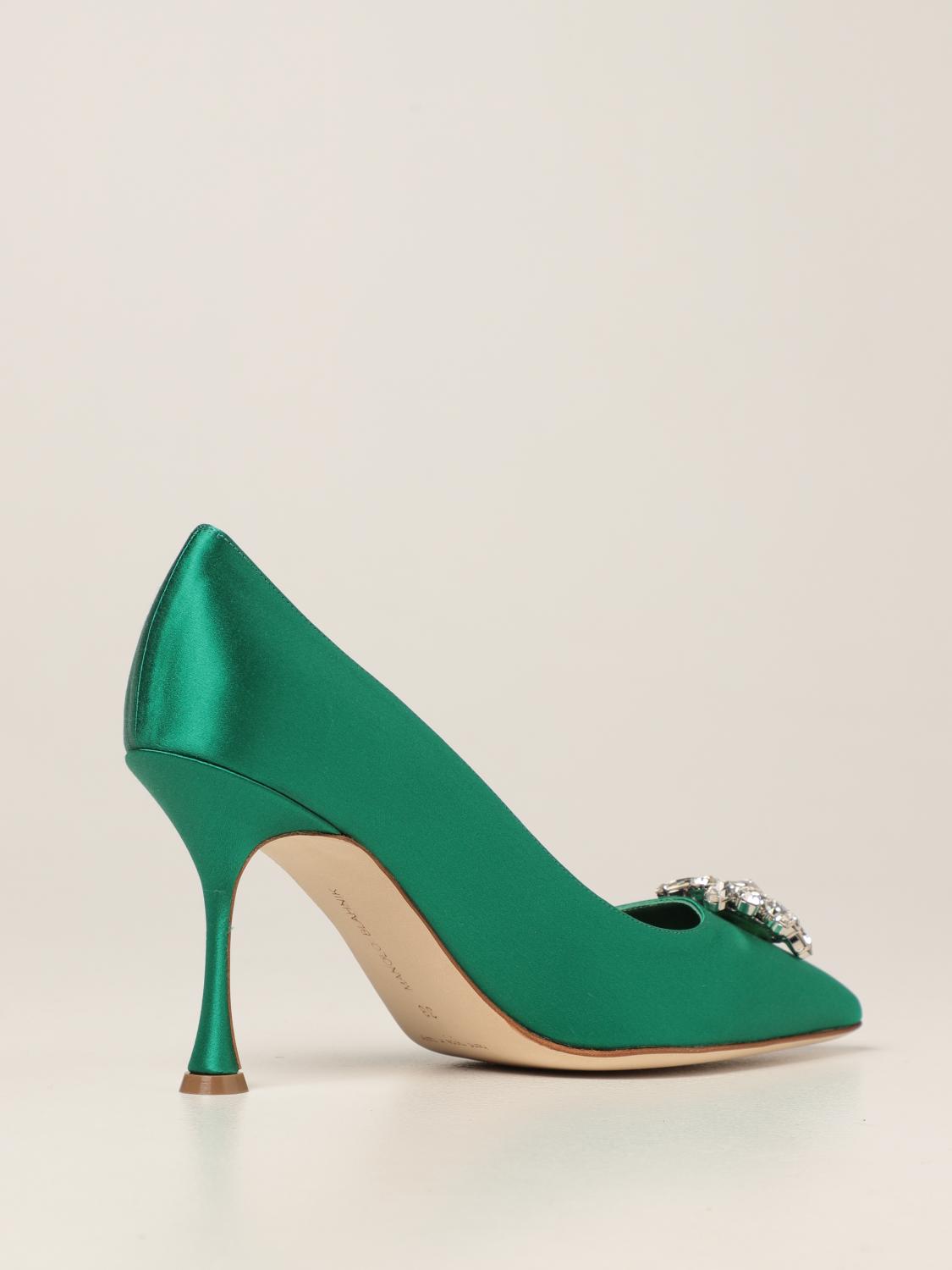 emerald manolo blahnik