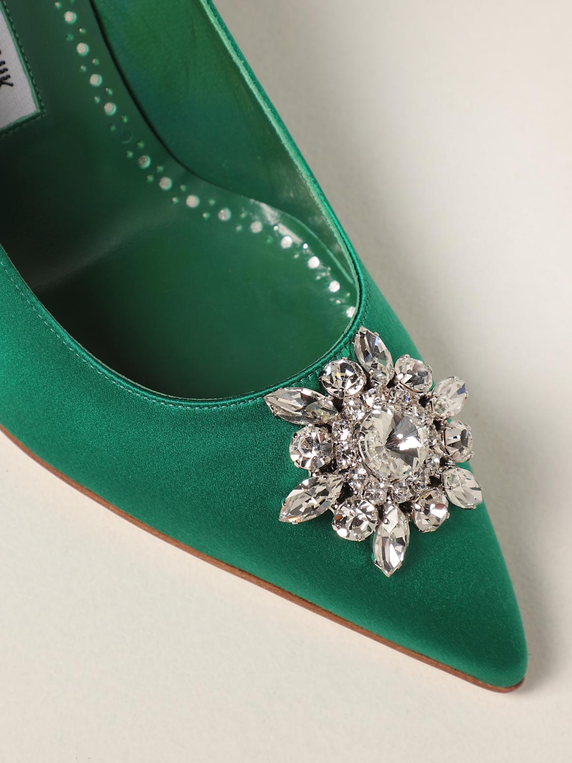 emerald manolo blahnik
