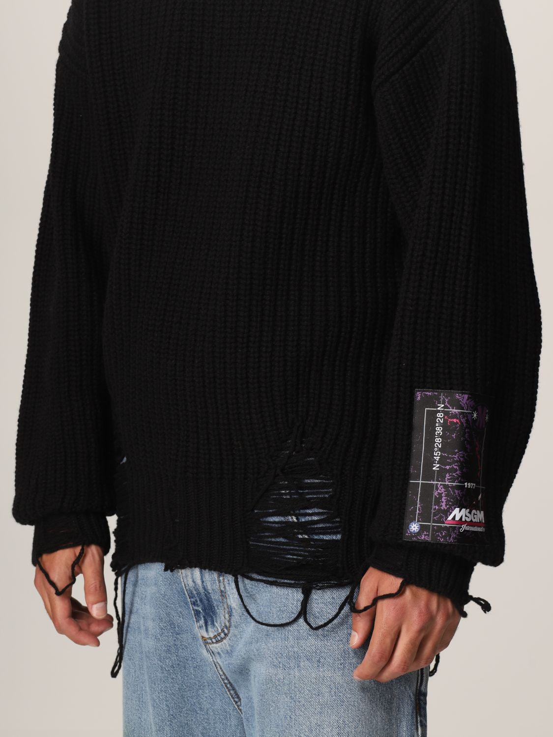 セーター Msgm: セーター Msgm メンズ ブラック 5