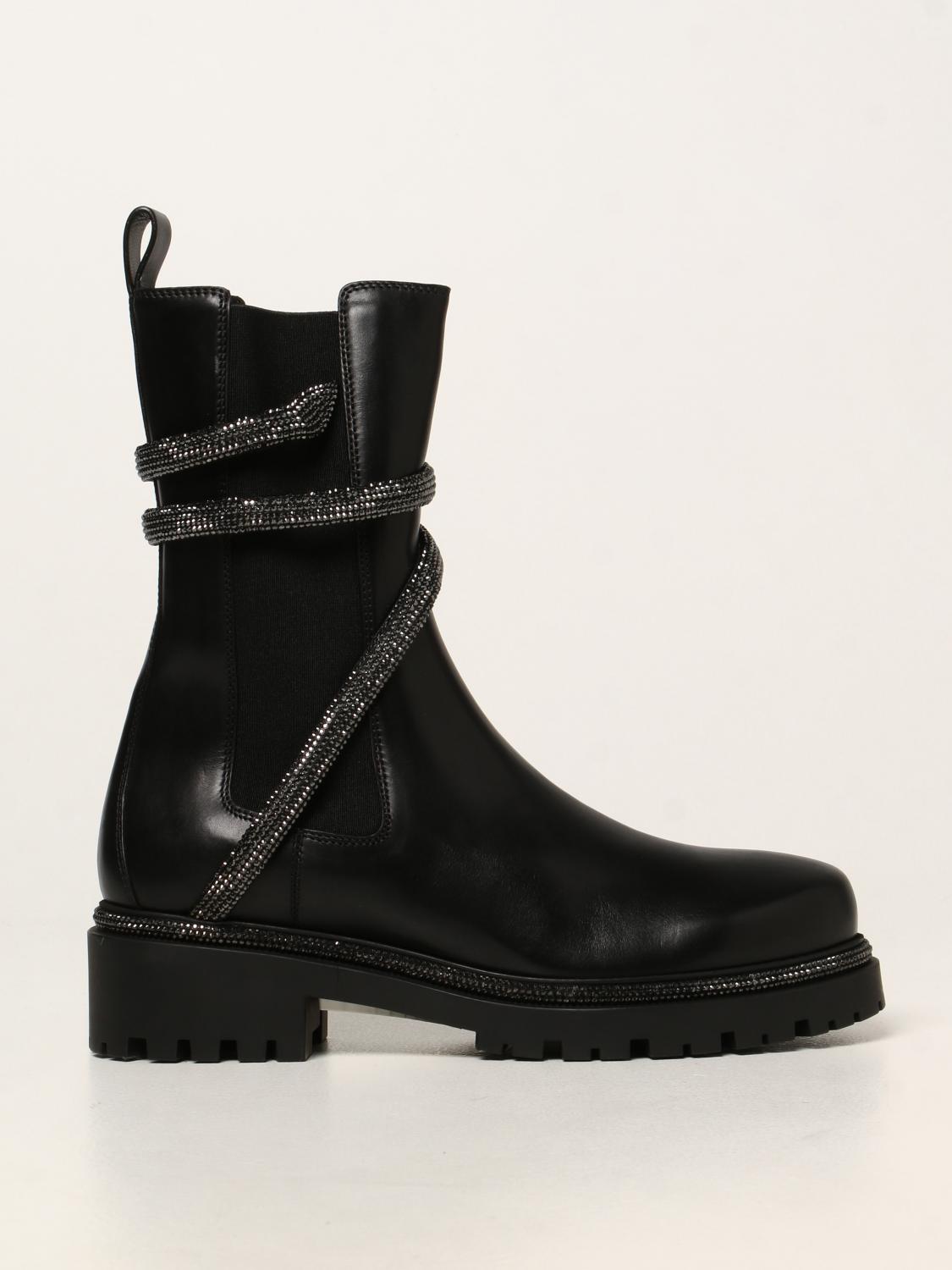 rene caovilla cleo black
