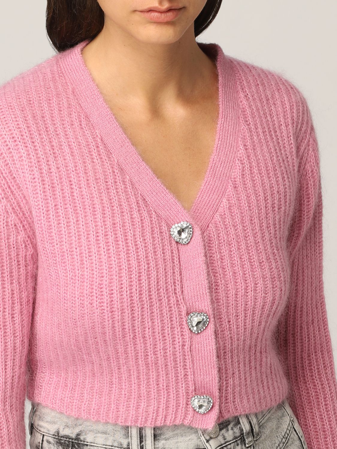 Suit separate Chiara Ferragni: Chiara Ferragni cardigan + top set in wool blend pink 4