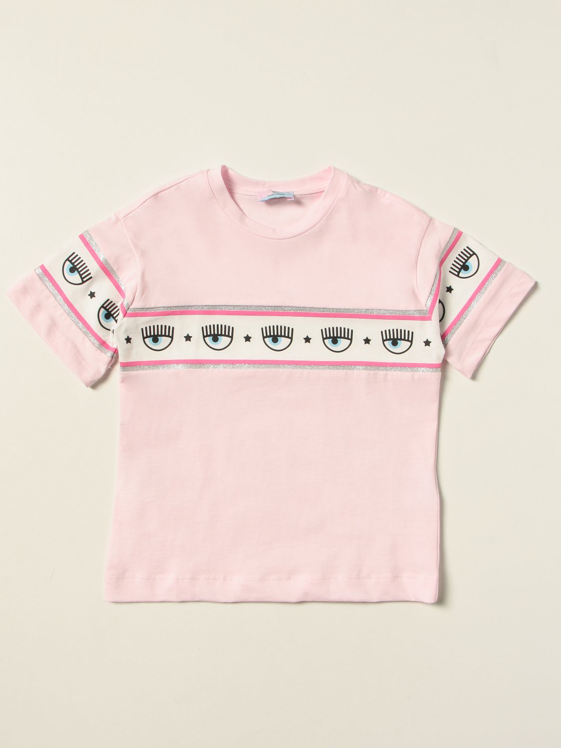 T-shirt Chiara Ferragni: Chiara Ferragni Logomania t-shirt in cotton pink 1