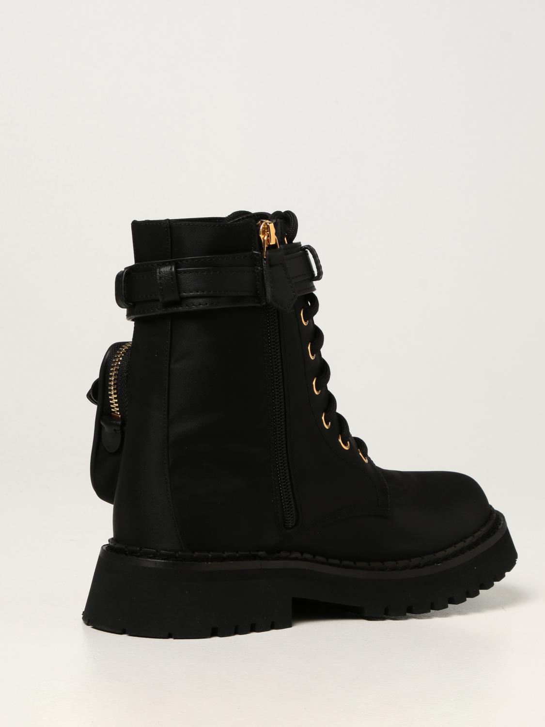 moschino combat boots