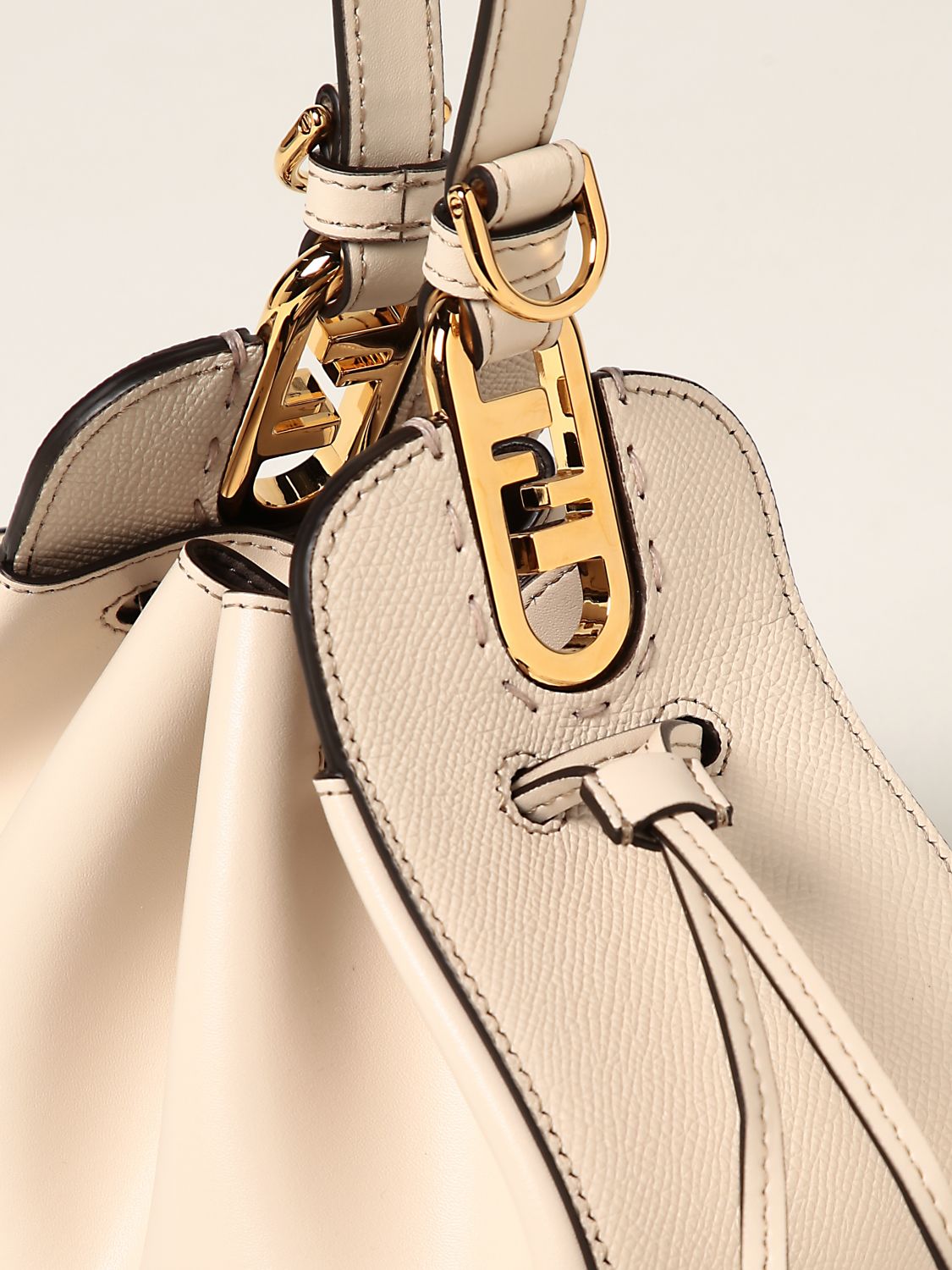 Mini bolso Fendi: Bolso de hombro mujer Fendi blanco 3