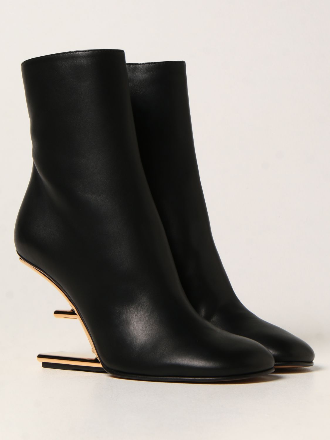 Flat ankle boots Fendi: Shoes women Fendi black 2