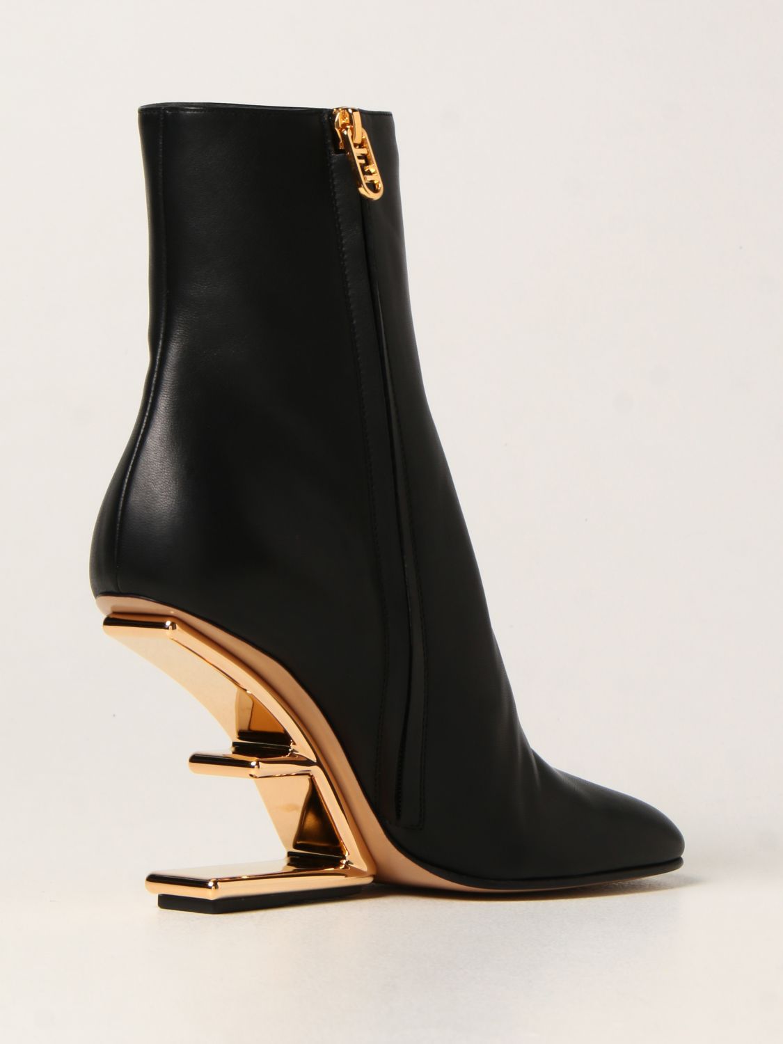 Flat ankle boots Fendi: Shoes women Fendi black 3