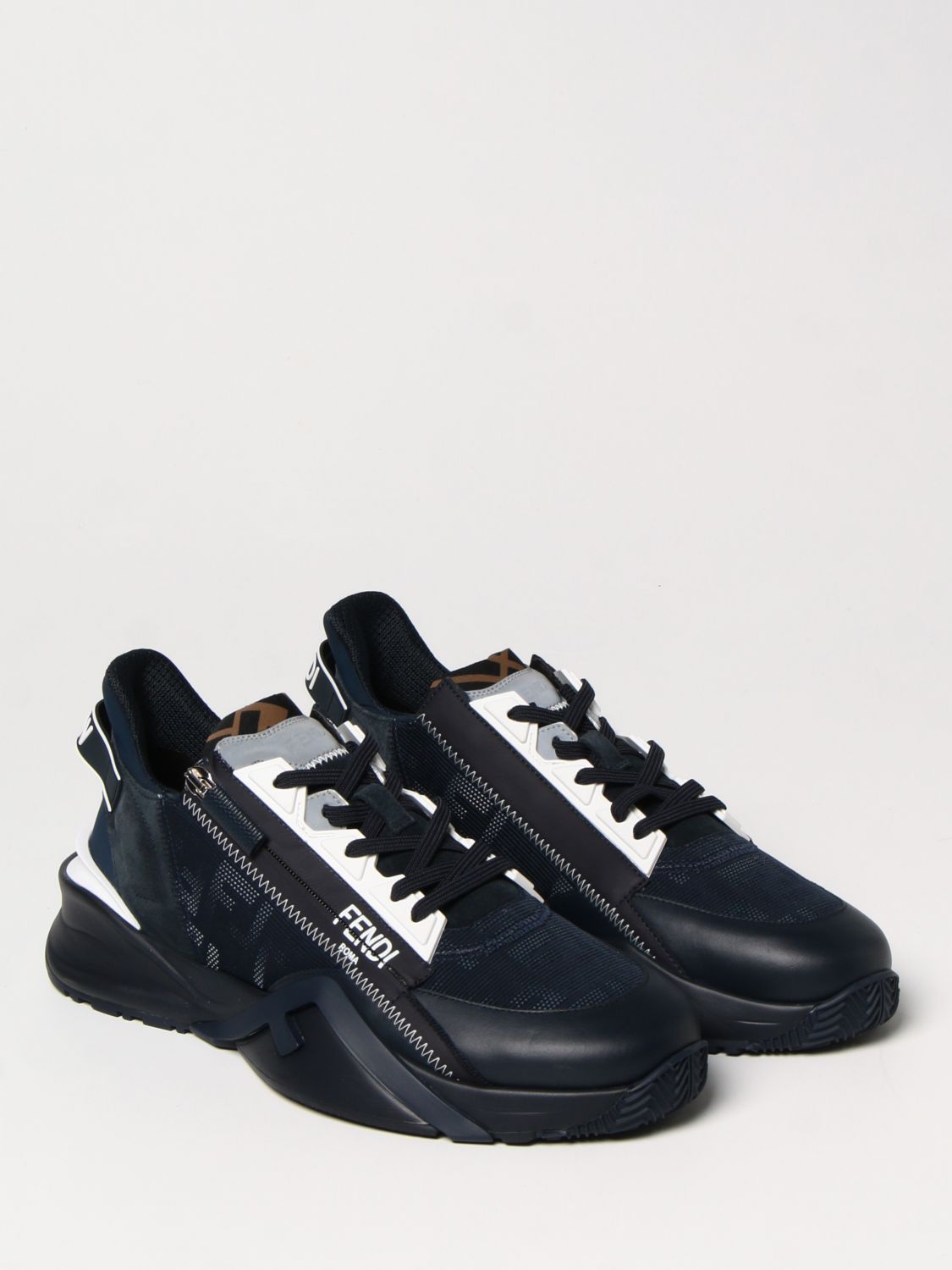 Sneakers Fendi: Shoes men Fendi blue 2