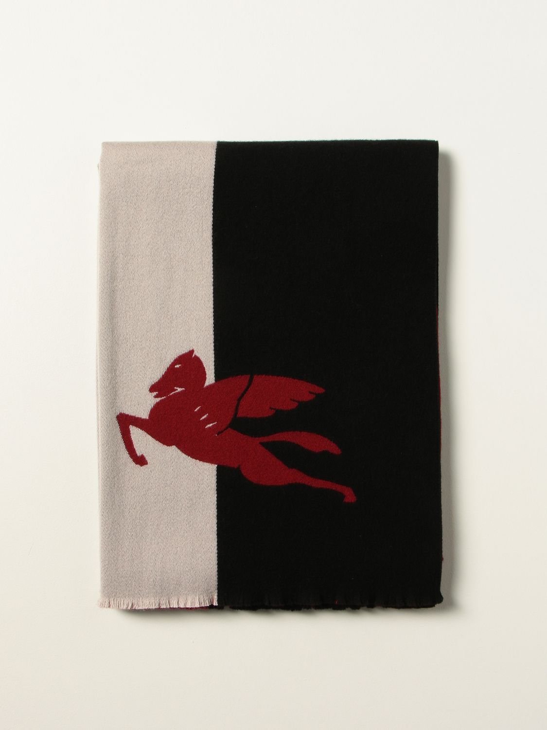 Scarf Etro: Etro scarf in tricolor wool red 1
