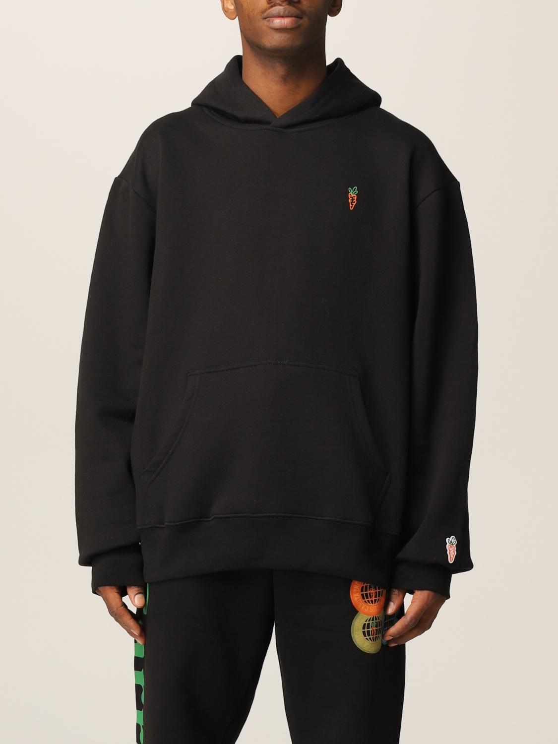 CARROTS sweatshirt for man Black Carrots sweatshirt CRTSFW0012