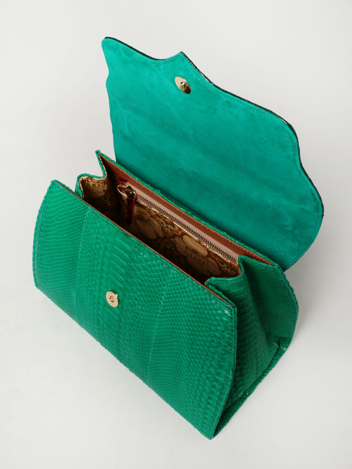 Handbag Tari' Rural Design: Shoulder bag women Tari' Rural Design green 4