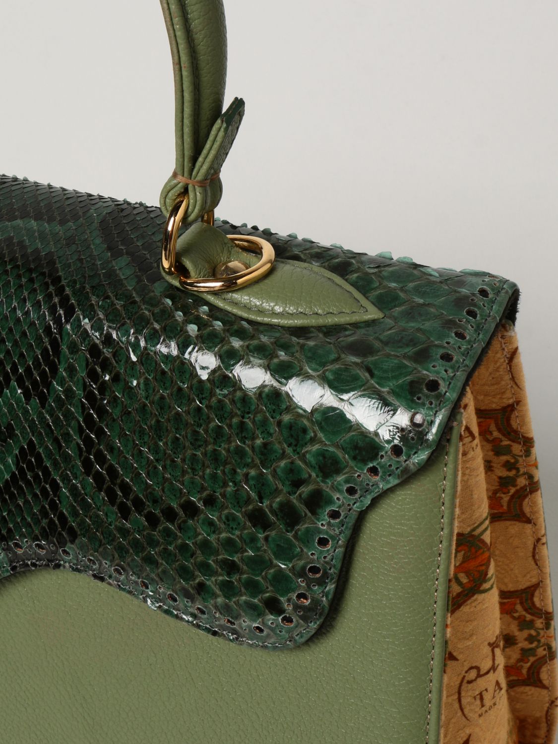 Handbag Tari' Rural Design: Shoulder bag women Tari' Rural Design green 3