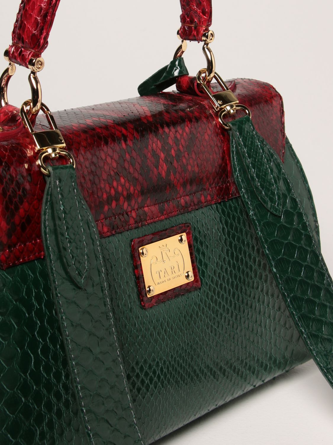 Handbag Tari' Rural Design: Shoulder bag women Tari' Rural Design green 3