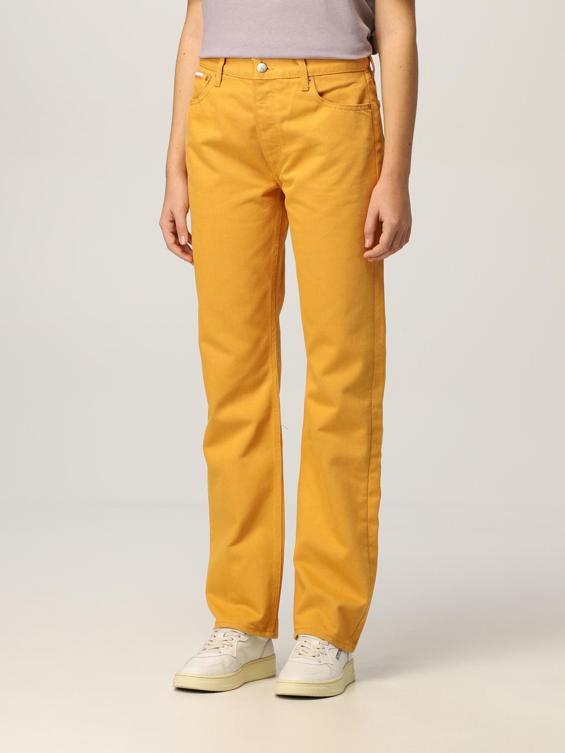 calvin klein yellow pants