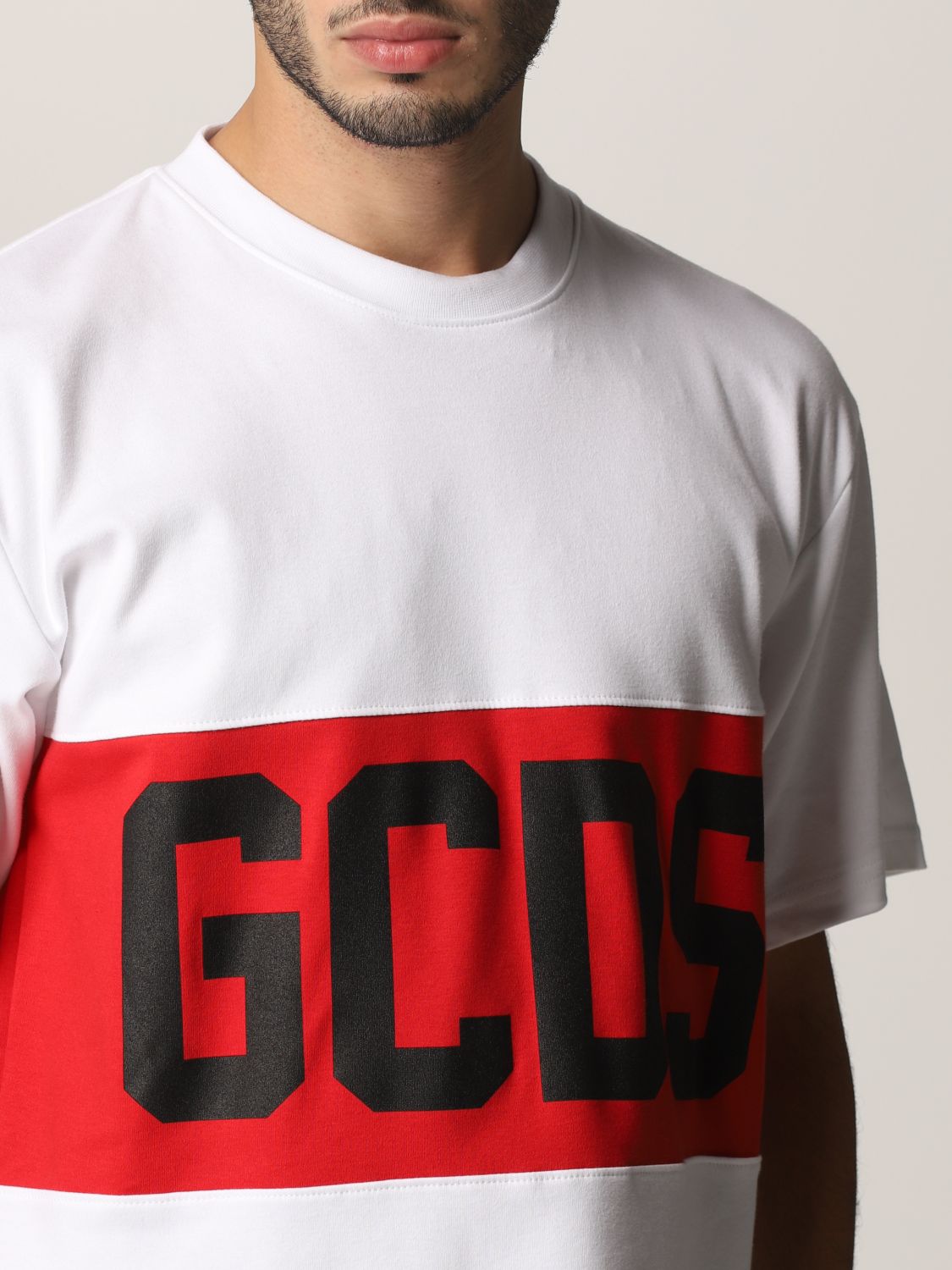 GCDS: T-shirt men | T-Shirt Gcds Men White | T-Shirt Gcds 
