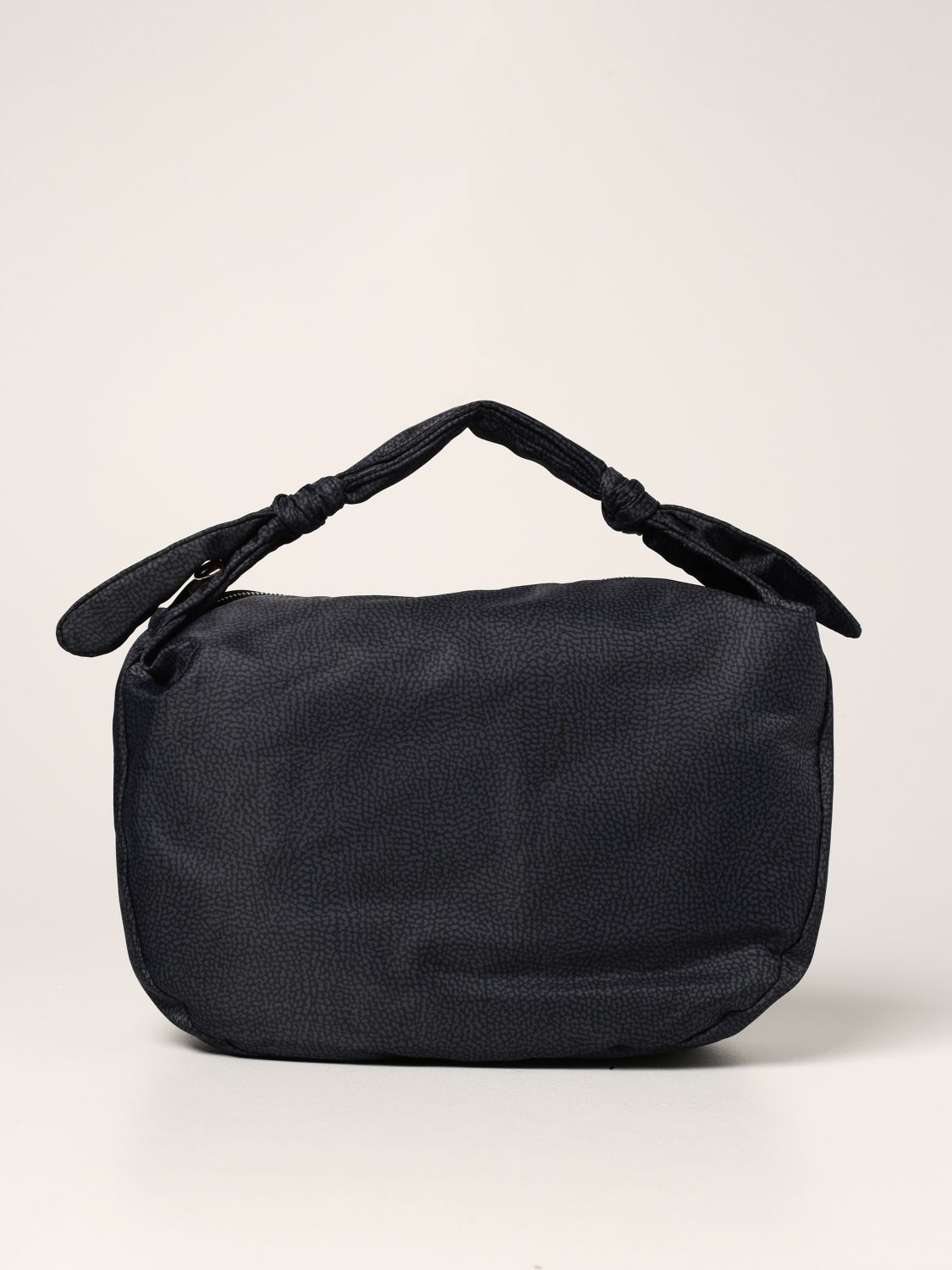 Borbonese Outlet: Borsa in nylon OP - Nero | Borsa A Mano Borbonese 933377  I15 GIGLIO.COM
