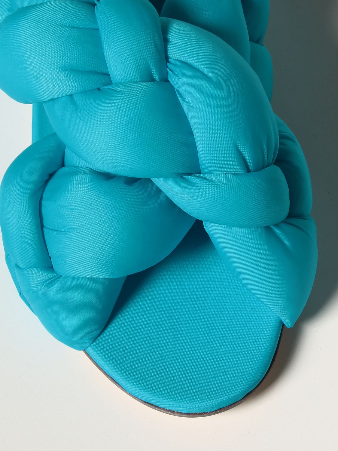 Sandales Cuir Sebastian Milano en coloris Bleu Femme Chaussures Chaussures plates Sandales plates 