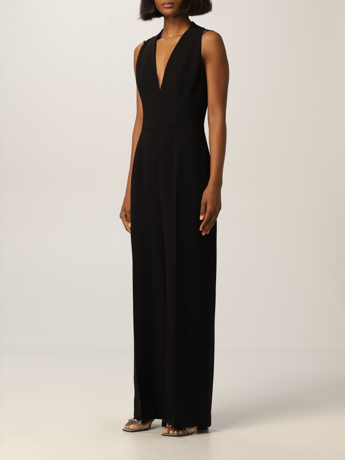 Alberta Ferretti Jumpsuit in Black Womens Clothing Jumpsuits and rompers Full-length jumpsuits and rompers 