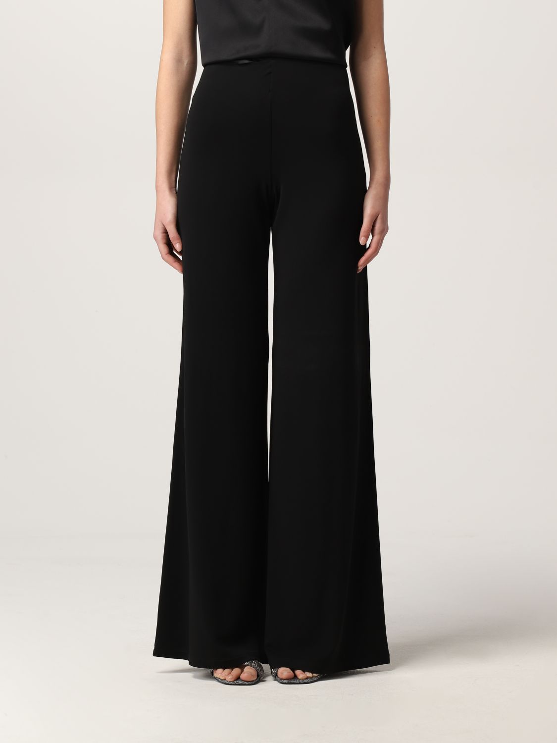 ALBERTA FERRETTI: viscose pants - Black | Alberta Ferretti pants ...