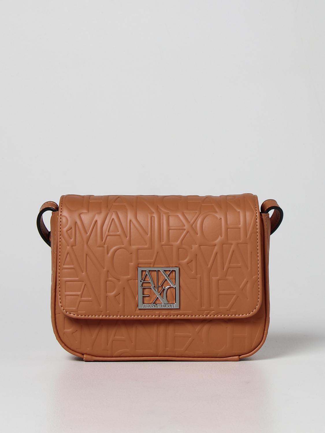 ARMANI EXCHANGE crossbody bag with embossed logo Leather Armani