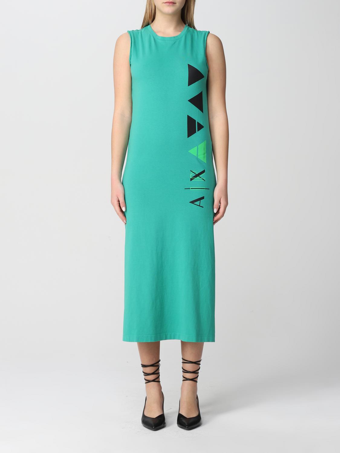 armani exchange green dress