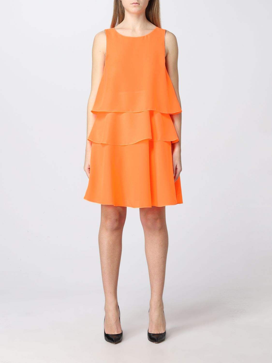 Introducir 47+ imagen armani exchange orange dress