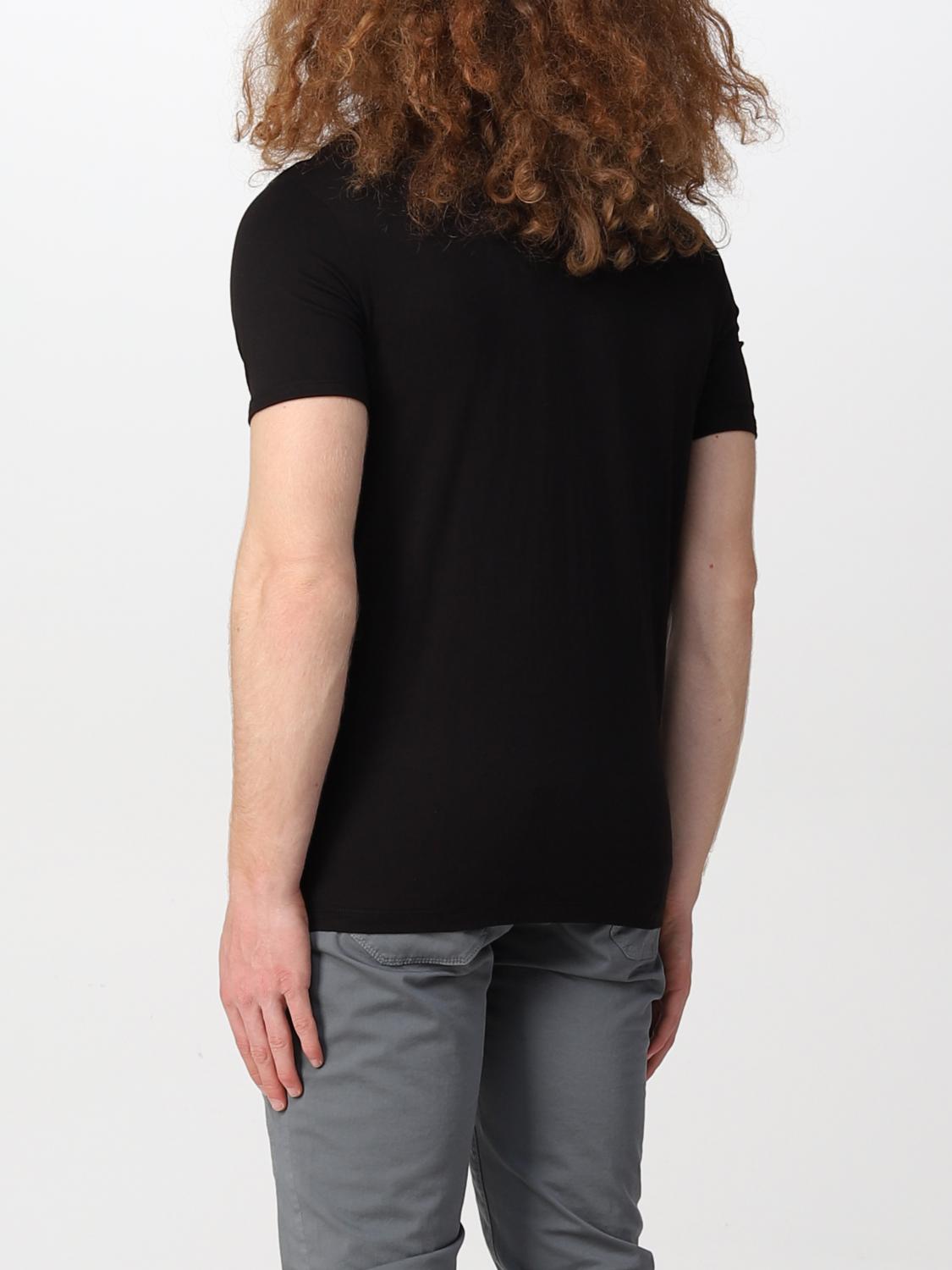 armani exchange shirt black