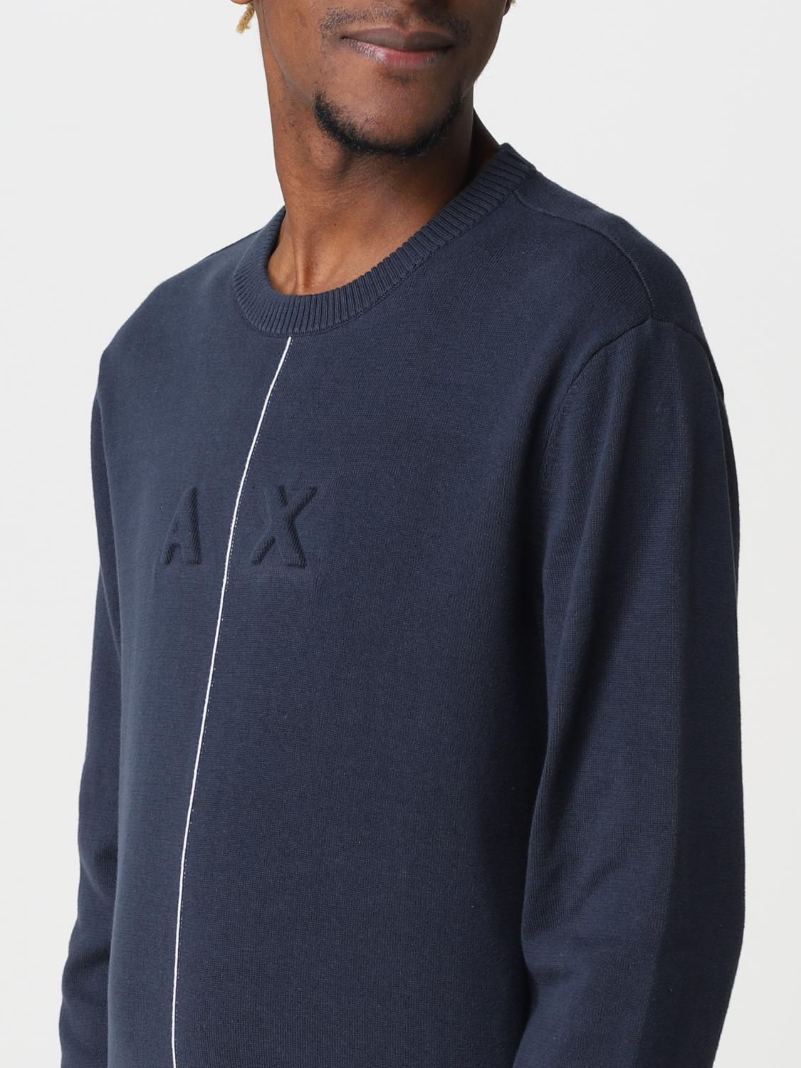 armani exchange blue sweatshirt