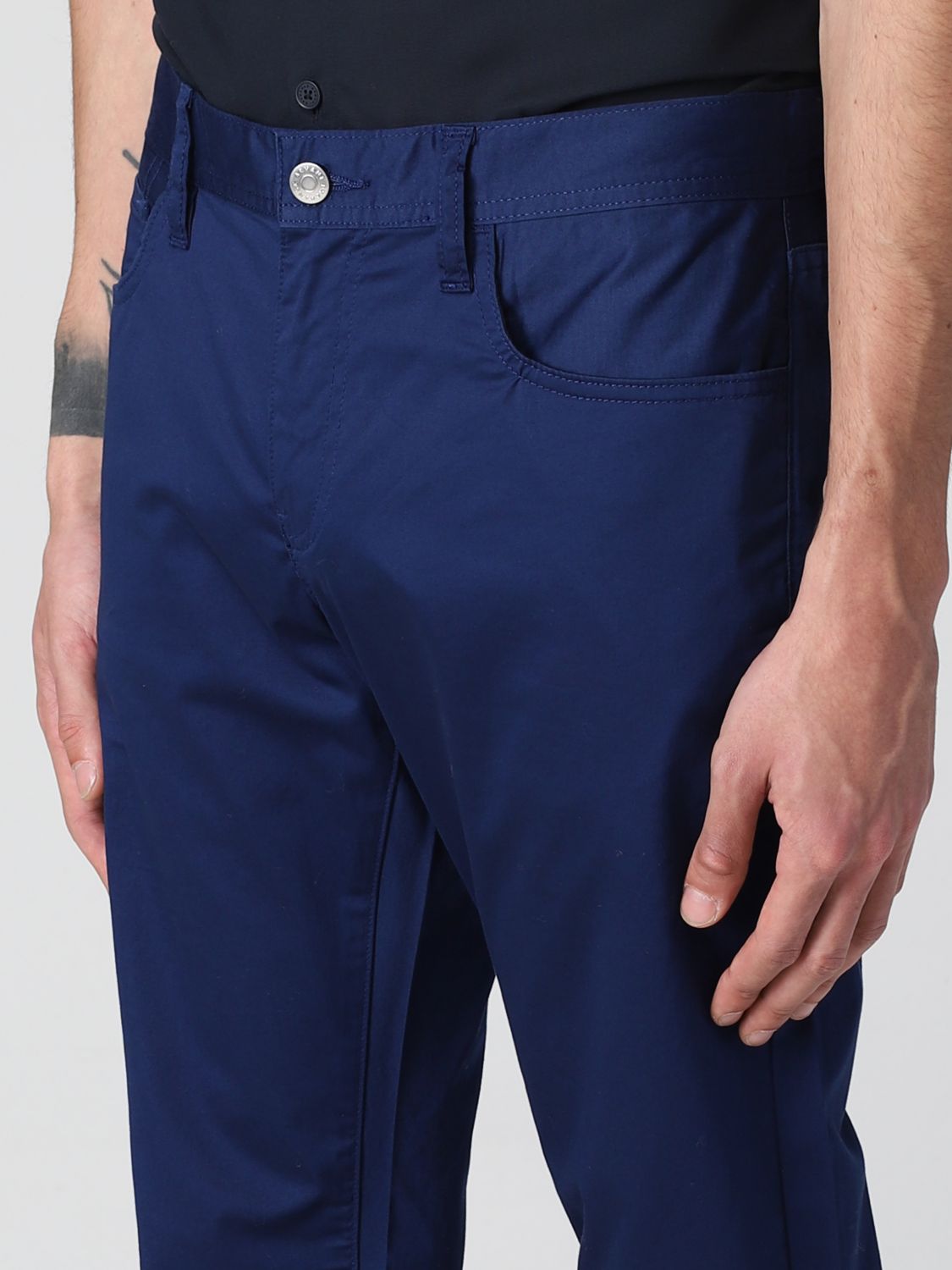 armani blue trousers