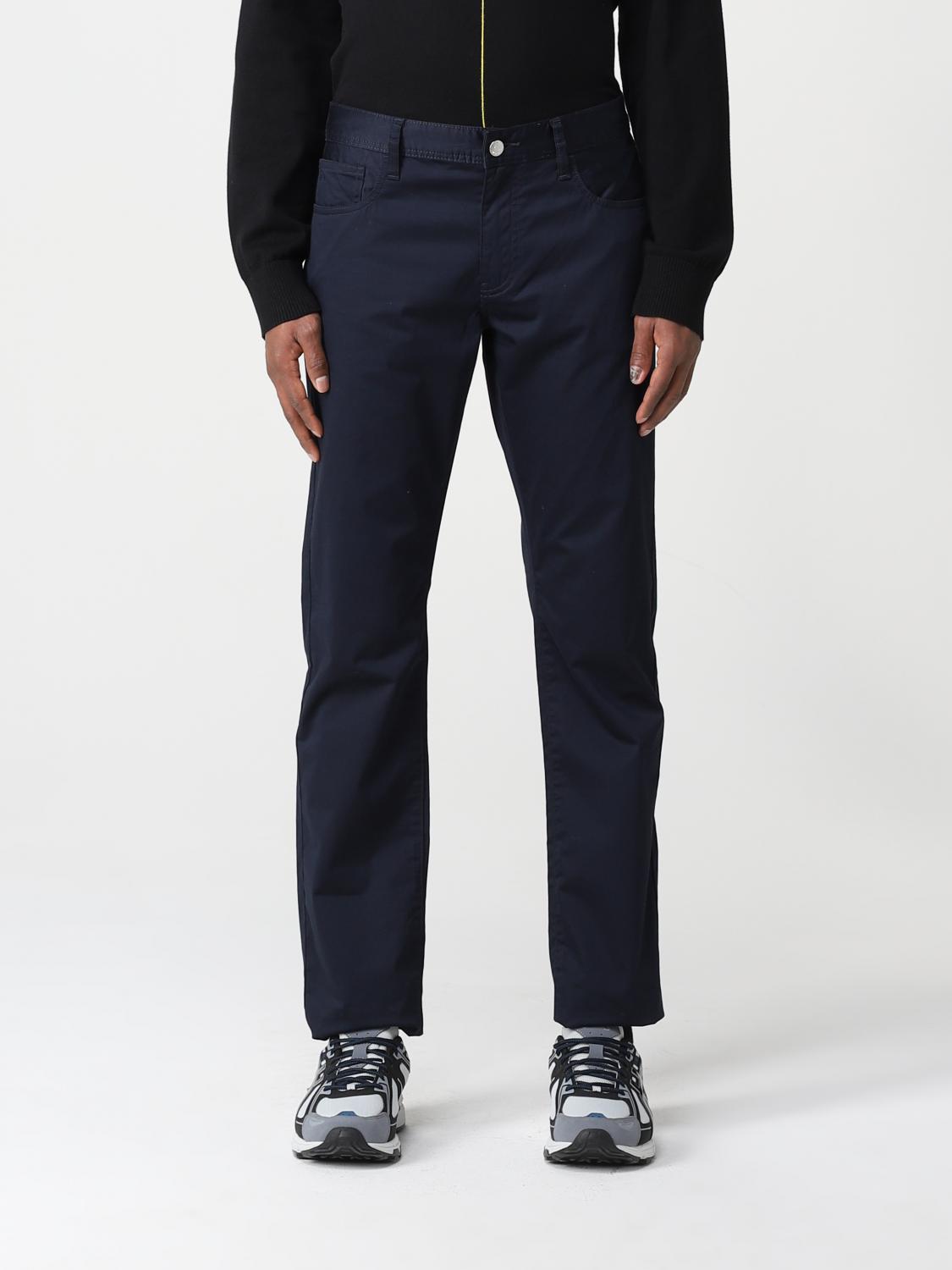 ARMANI EXCHANGE trousers in stretch cotton Navy Armani Exchange