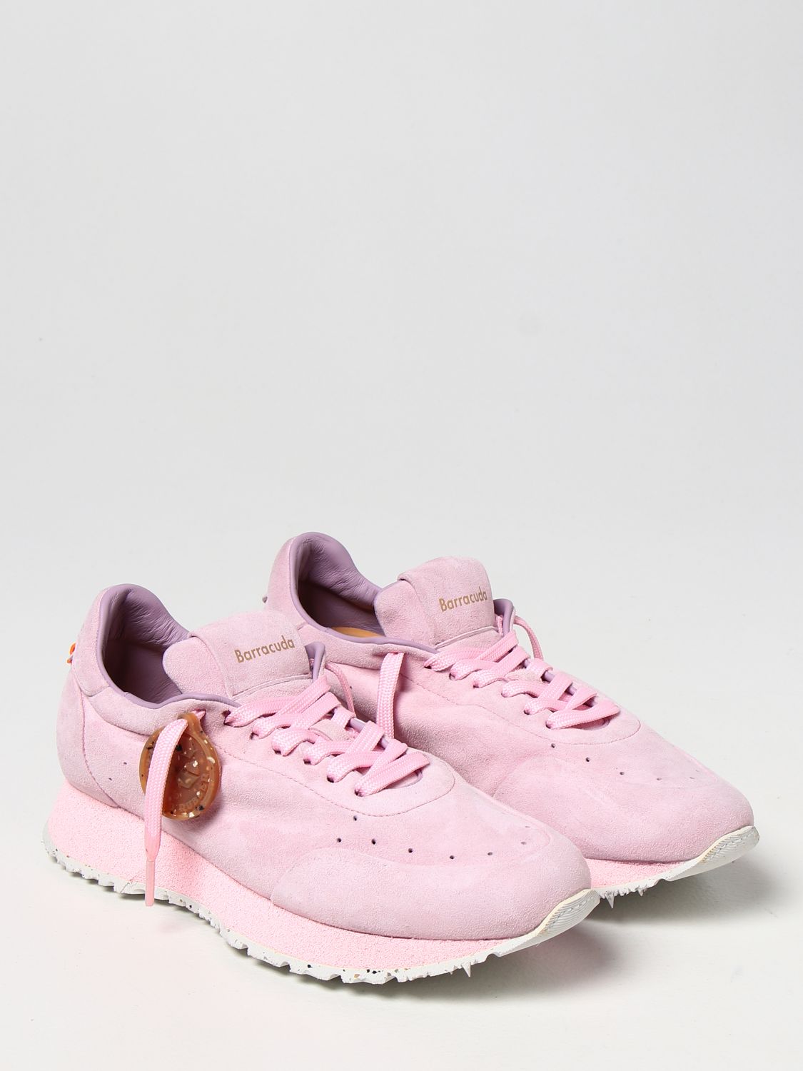 Sneakers Barracuda: Barracuda sneakers in suede pink 2
