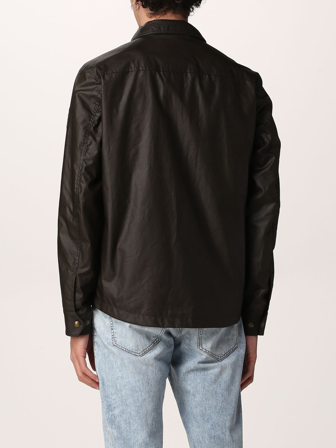 Giacca Belstaff: Giacca Dunstall Belstaff in cotone con logo oliva 2