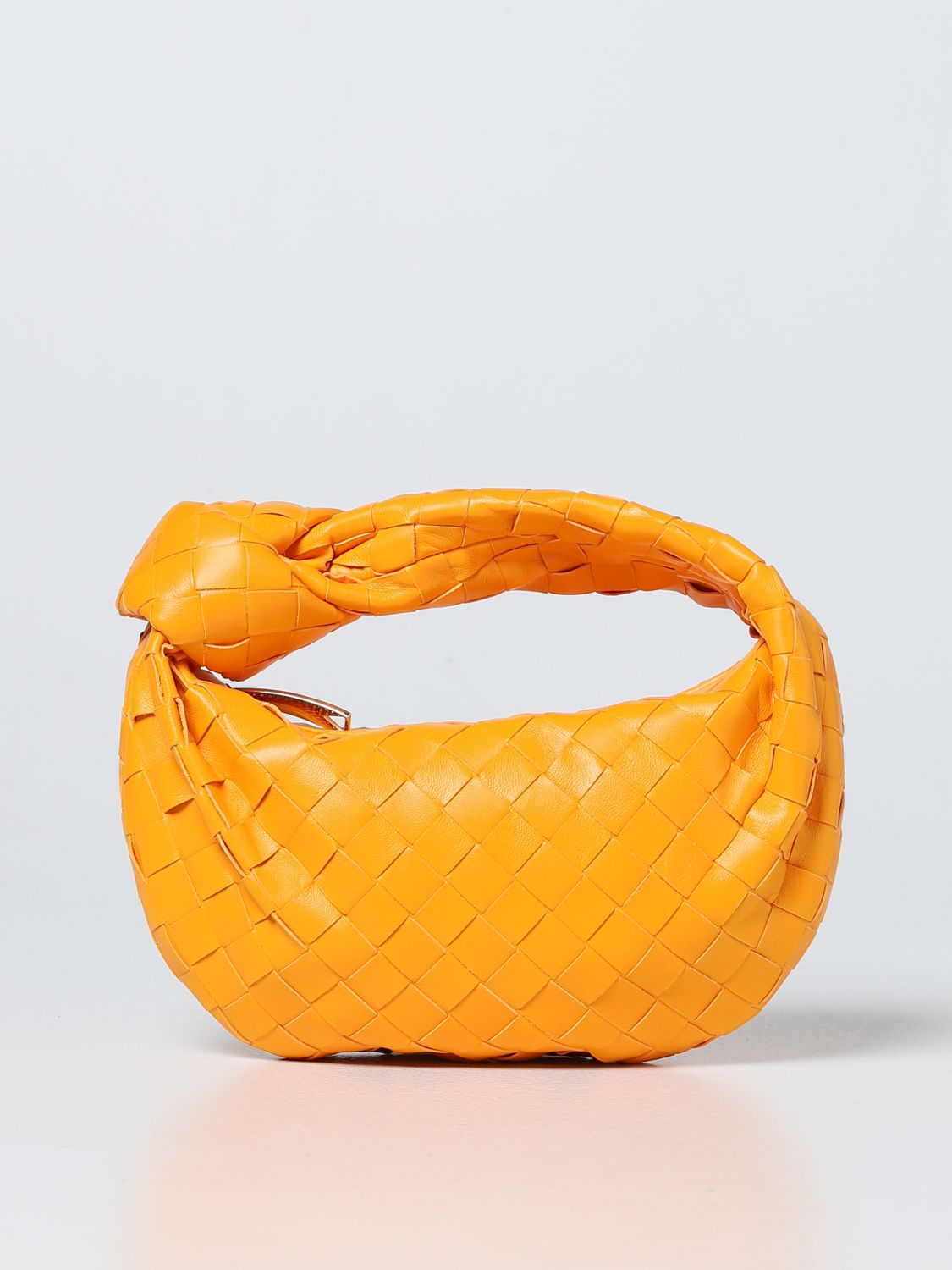 Bottega Veneta Mini Loop Shoulder Bag in Tangerine