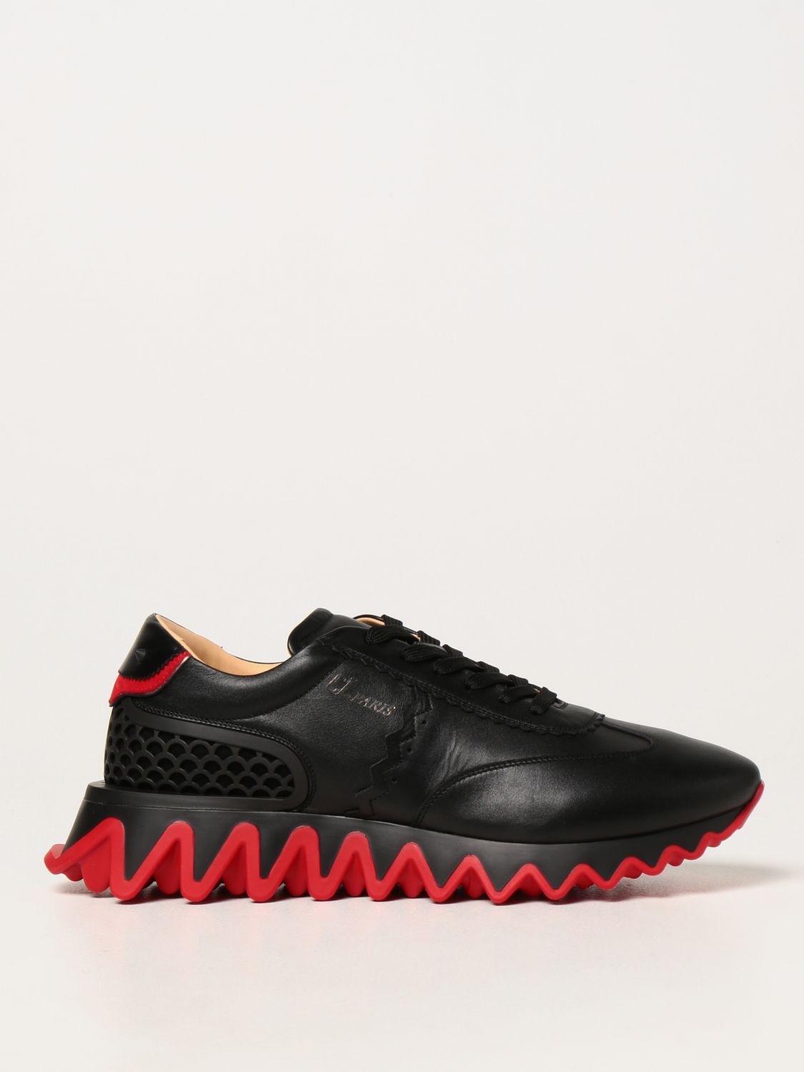 CHRISTIAN LOUBOUTIN: Chaussures homme | Baskets Christian Louboutin Homme Noir | Baskets 3210983 GIGLIO.COM