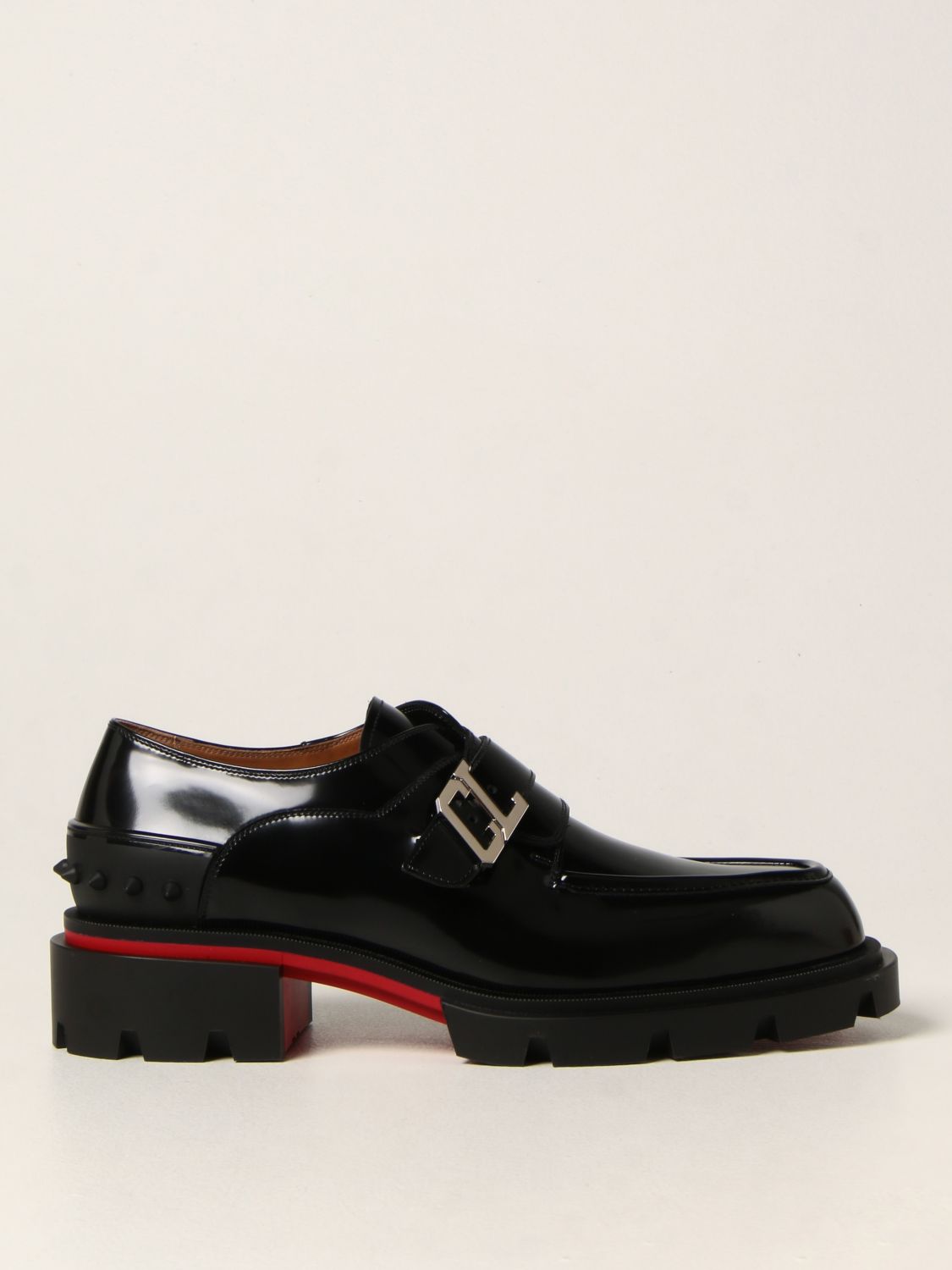 CHRISTIAN LOUBOUTIN: Chaussures homme | Mocassins Christian Louboutin Homme  Noir | Mocassins Christian Louboutin 1220439 GIGLIO.COM