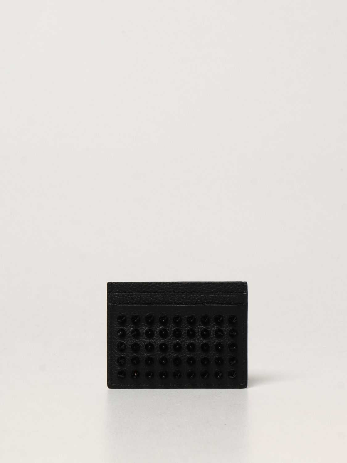 Wallet Christian Louboutin: Christian Louboutin Kios cardholder with studs black 1