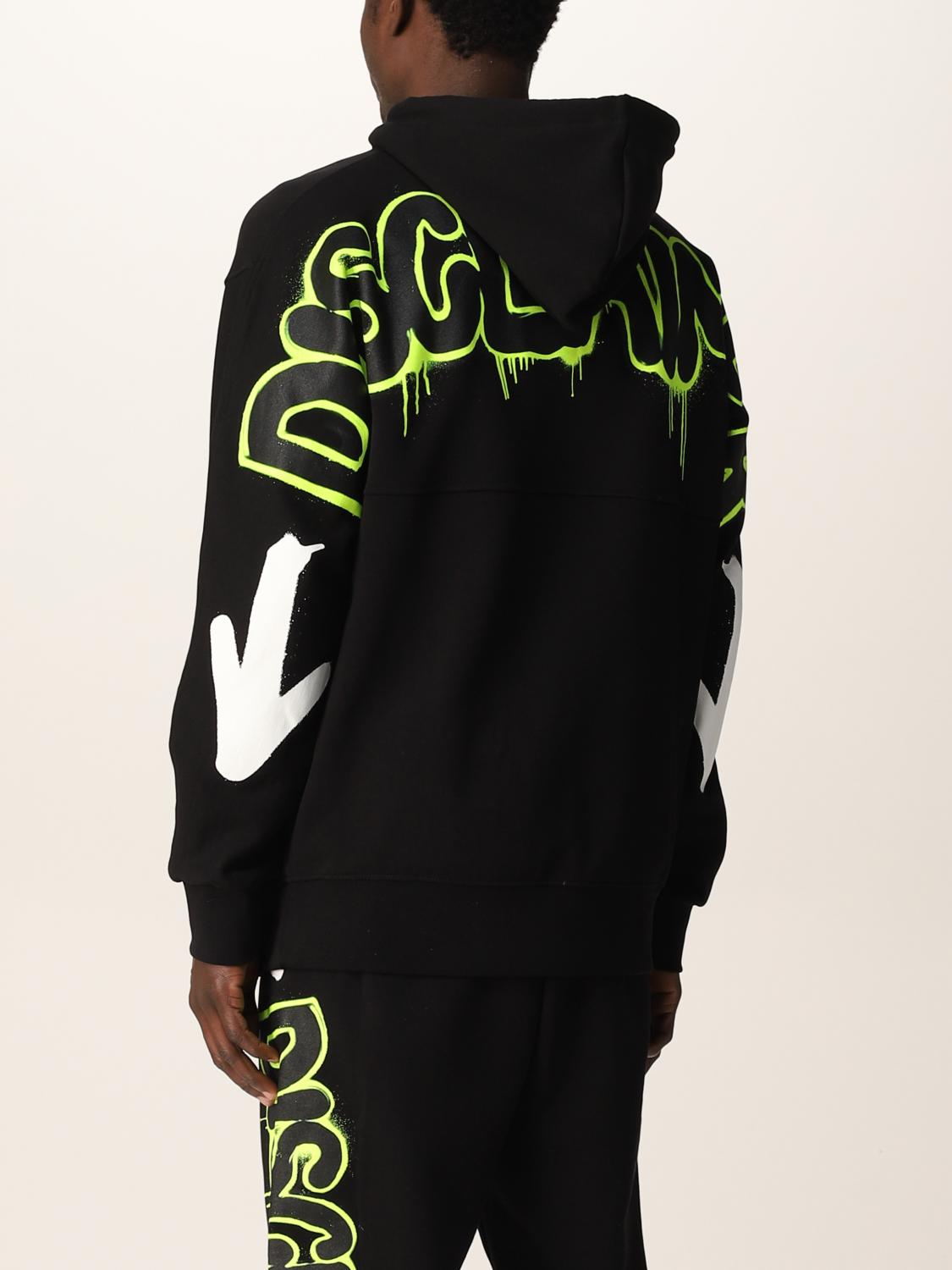 DISCLAIMER: Felpa in cotone con logo - Nero | Felpa Disclaimer 51550  GIGLIO.COM