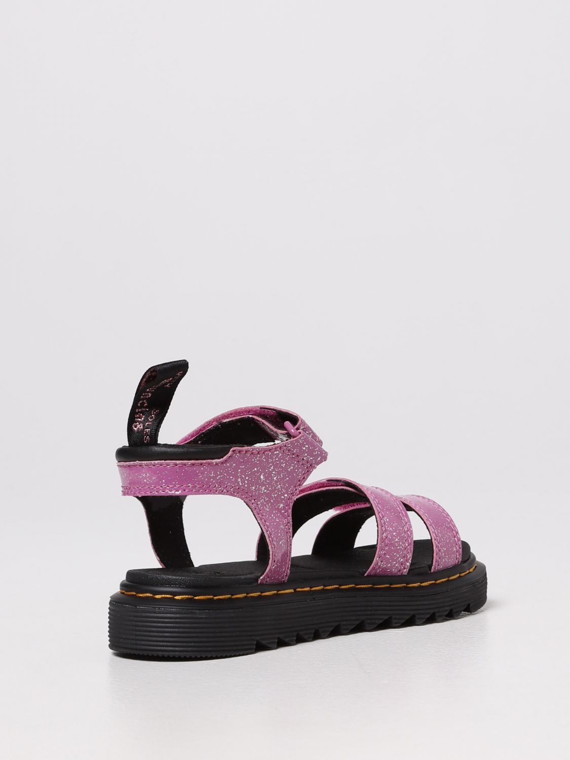 Shoes Dr. Martens: Klaire J Dr. Martens sandal in rubberized leather pink 3