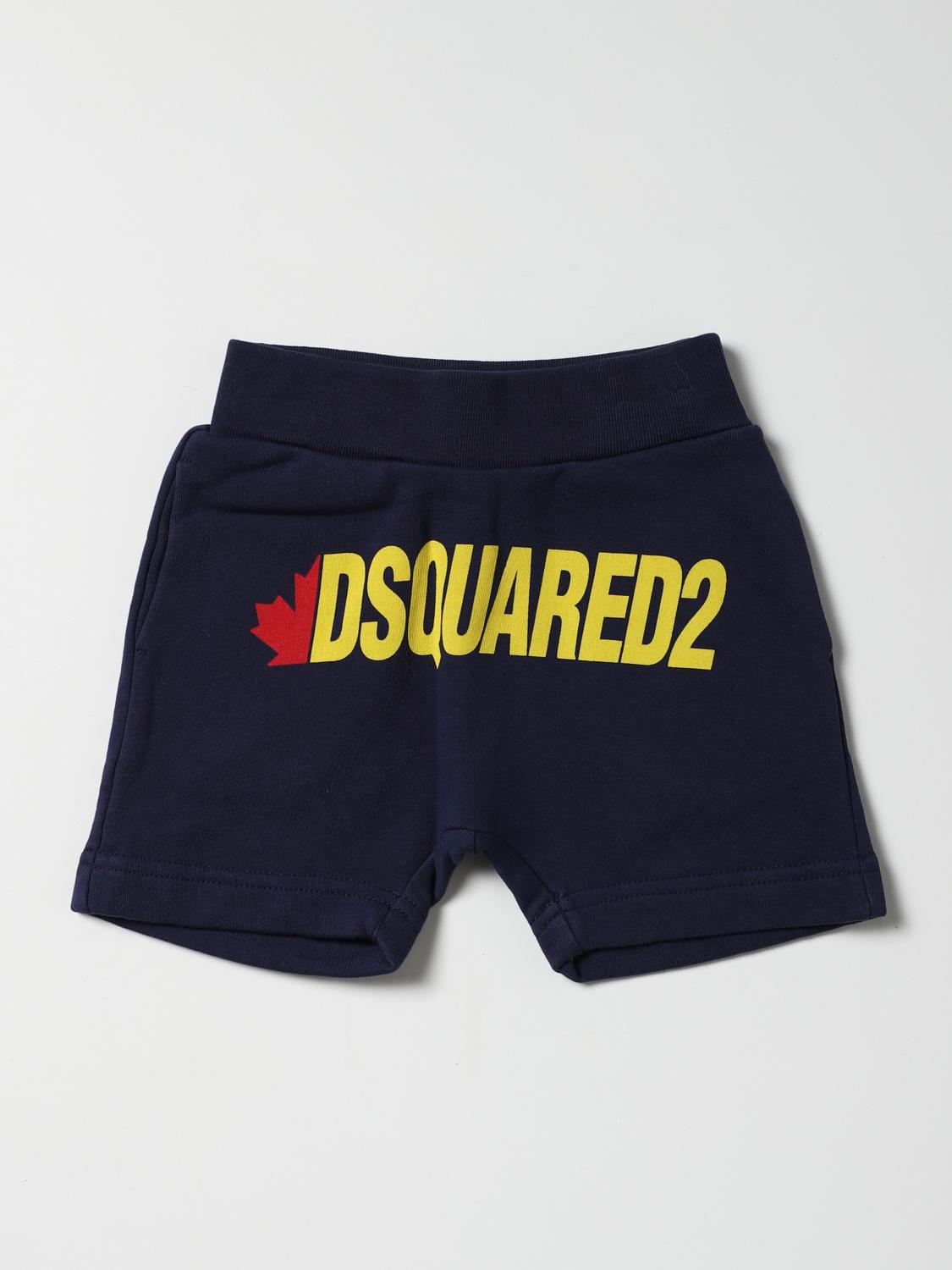 DSQUARED2 JUNIOR jogging shorts with logo Blue Dsquared2 Junior shorts DQ0839D0017 online