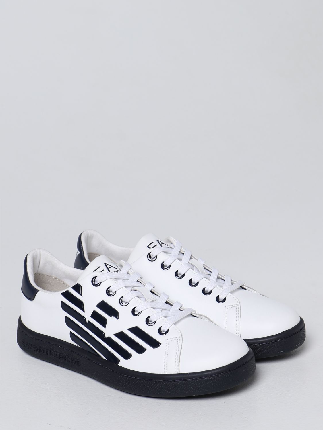 Scarpe Ea7: Sneakers EA7 in pelle gommata bianco 2