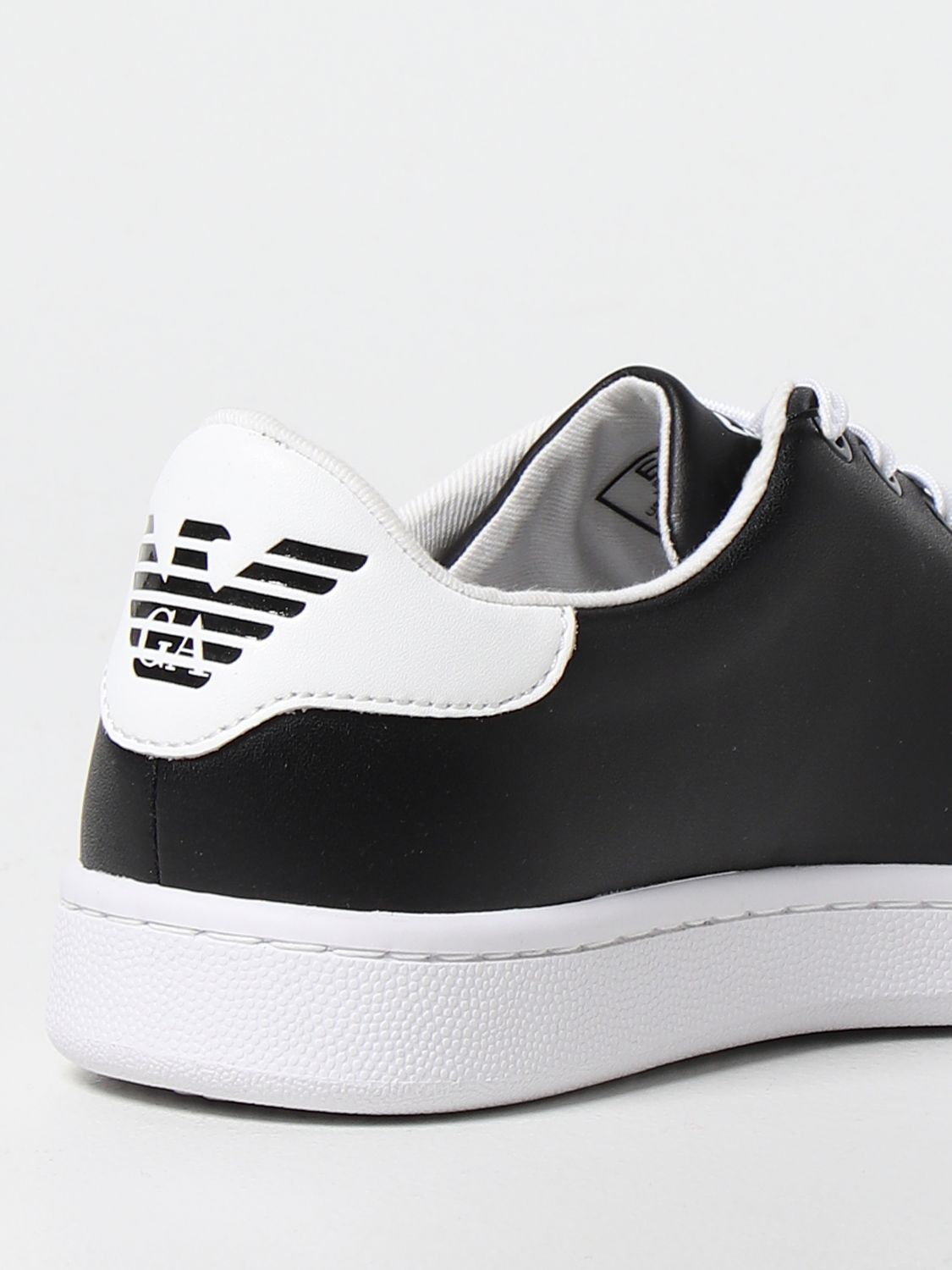 Scarpe Ea7: Sneakers EA7 in pelle gommata nero 3